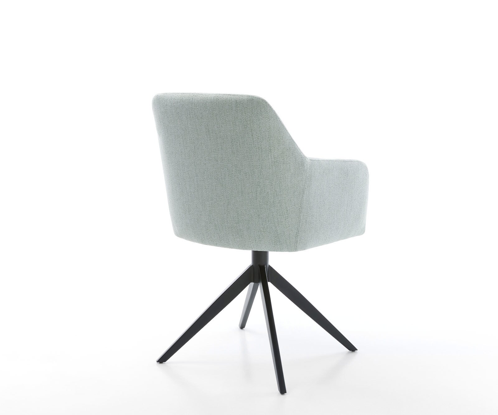 Въртящ се стол Greg-Flex Stripes Mint Cross frame wide Black Въртене на 360° Люлееща се функция Pocket spring core 4