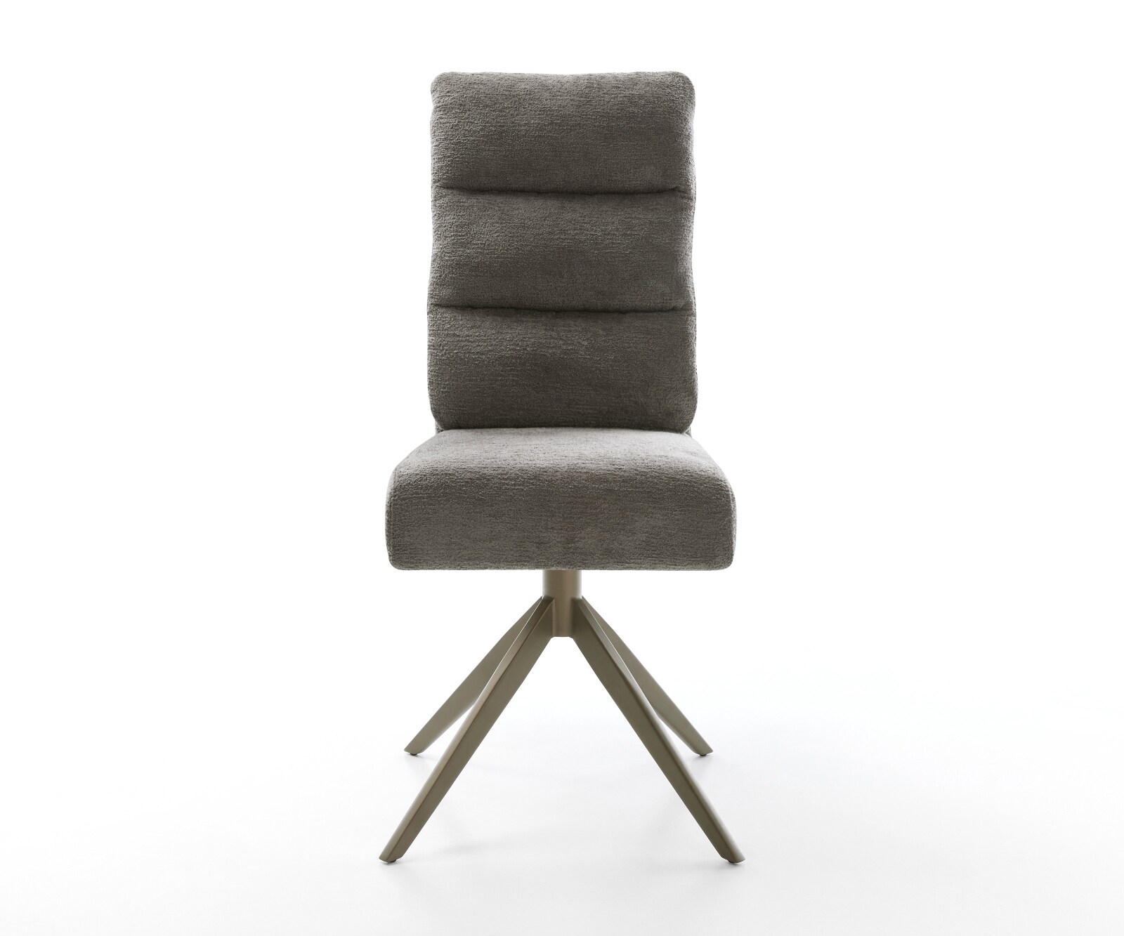 Въртящ се стол Pela-Flex Bouclé Soft Mud Кръстосана рамка широка Ефектно покритие Титан 360° въртене Люлееща се функция Ядро от джобни пружини 2