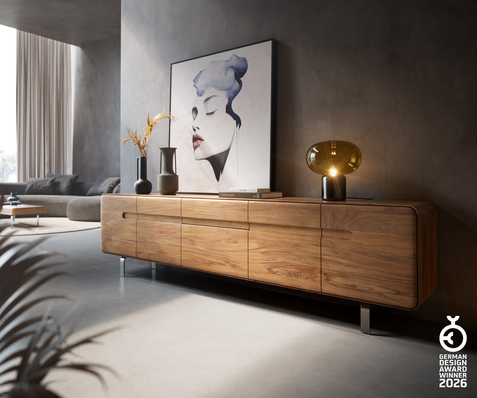 ТВ шкаф Anaya естествена акация 3