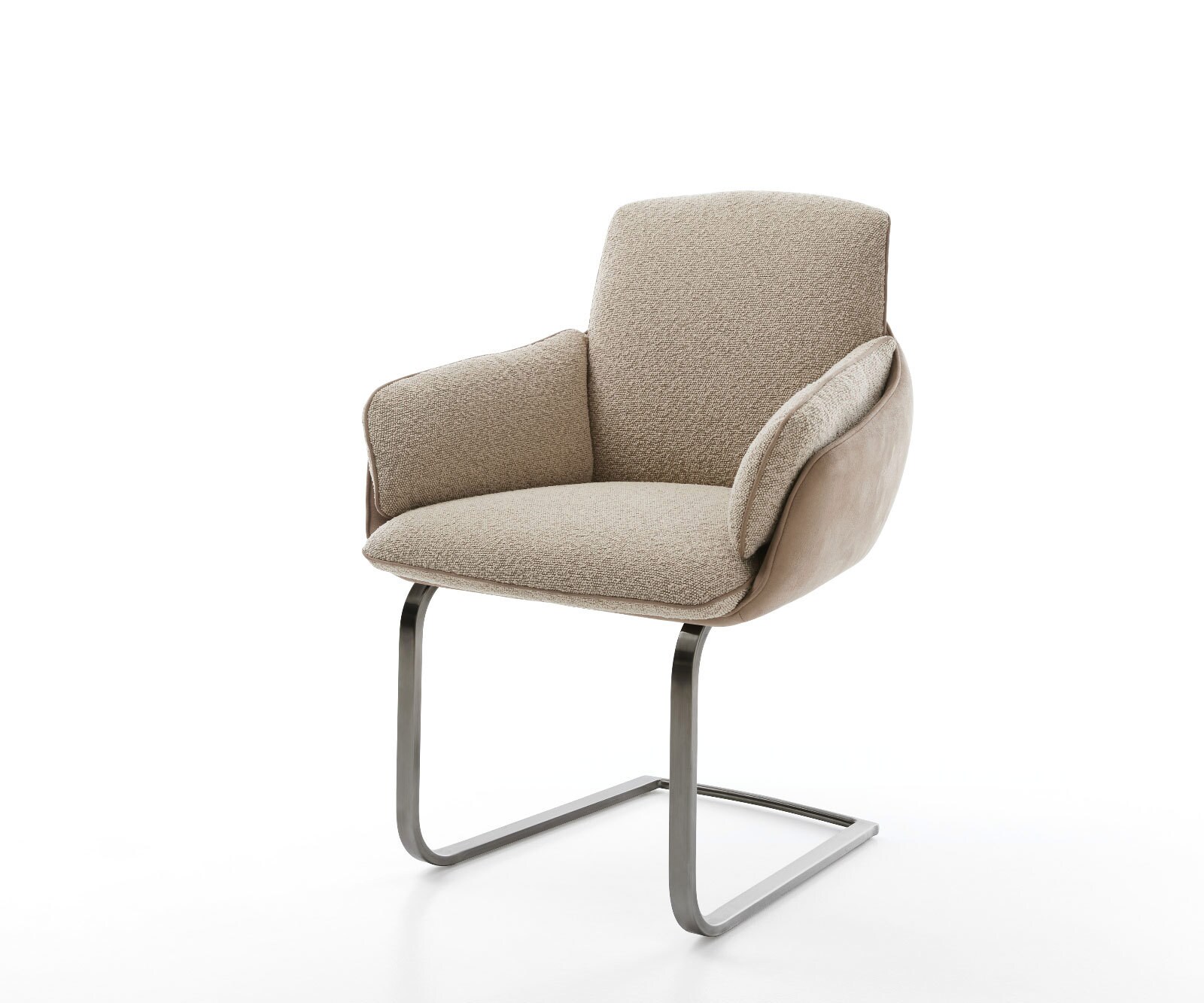 Luan-Flex конзолен стол с подлакътници материал микс кал плосък конзолен стол графит