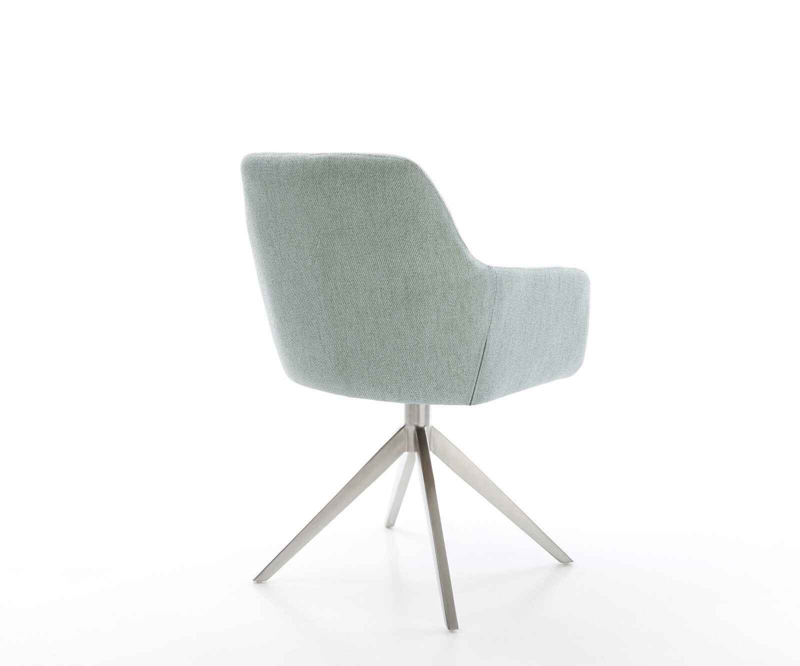 Въртящ се стол Pejo-Flex Stripes Mint Кръстосана рамка широка Неръждаема стомана Въртене на 360° Люлееща се функция Ядро от джобни пружини 4