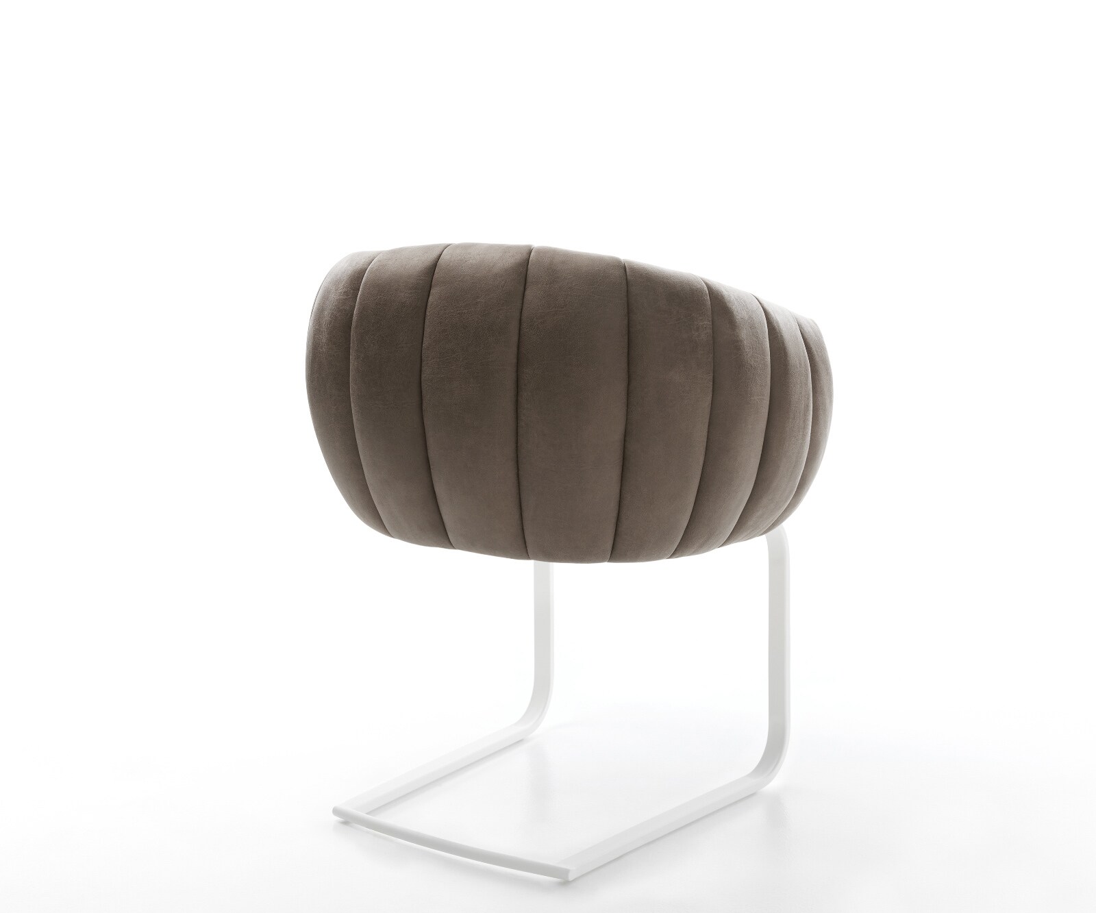 Конзолен стол Jada-Flex, микрофибър сив, стол с конзола плосък бял джоб пружинна сърцевина 4