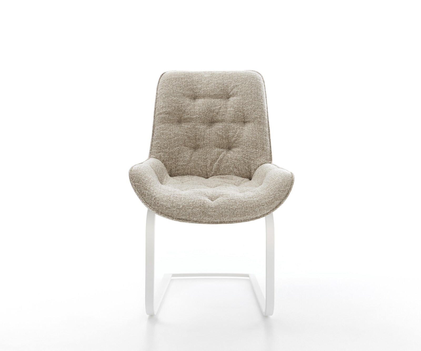 Конзолен стол Taimi-Flex тъкан Soft Beige Конзолен стол плосък White 1