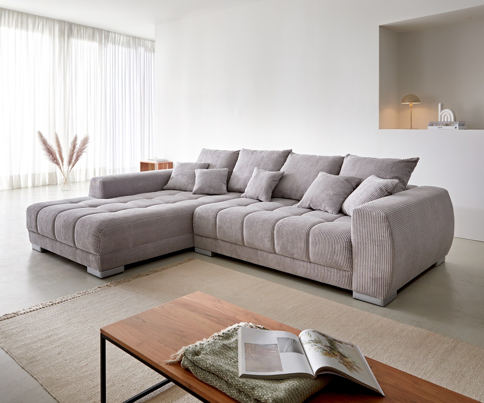 Wohnlandschaft Josea 300x220 cm mit Recamiere  3