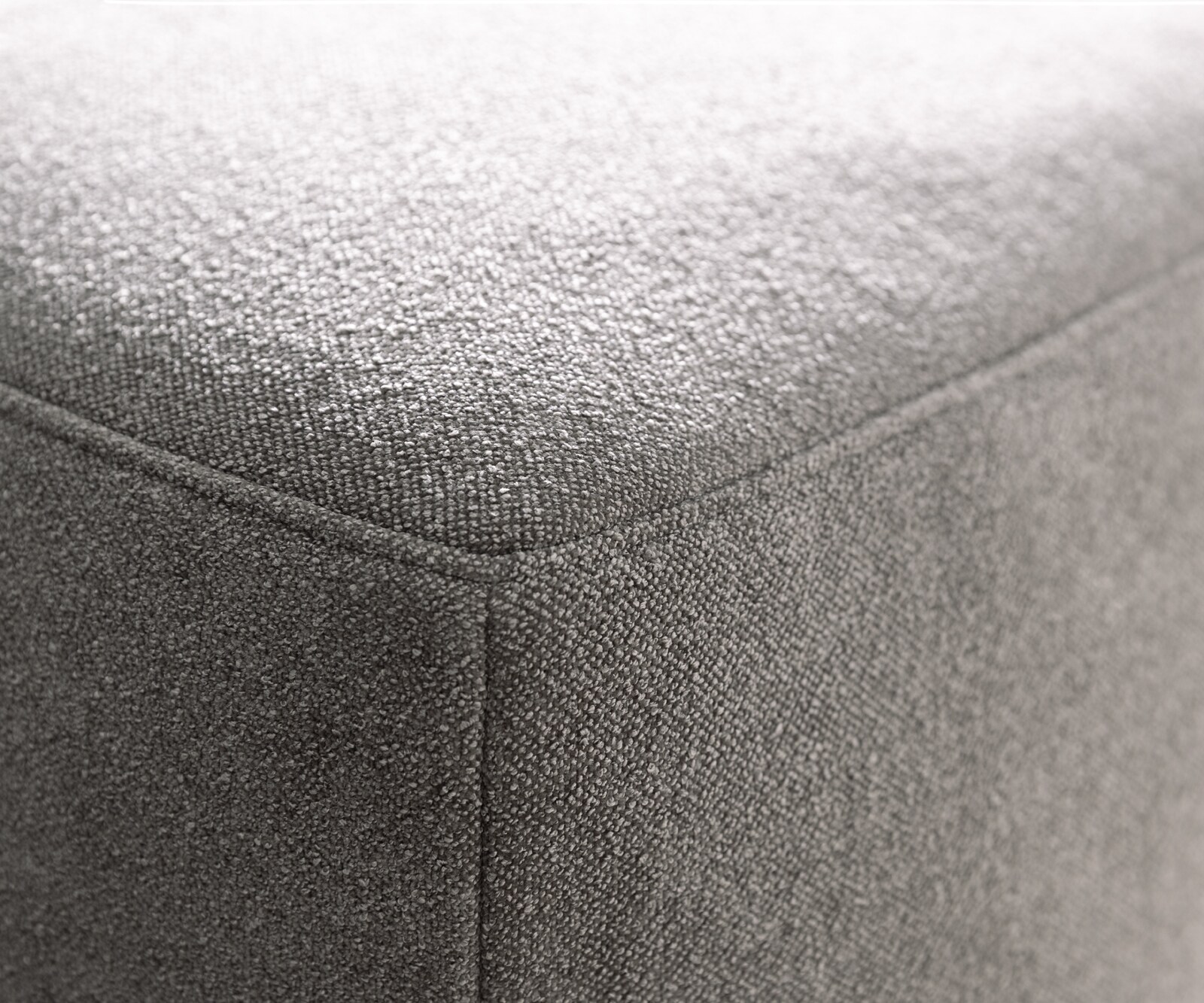 Голям диван Freestyle 280x110 cm текстурирана тъкан мек сив шев 4