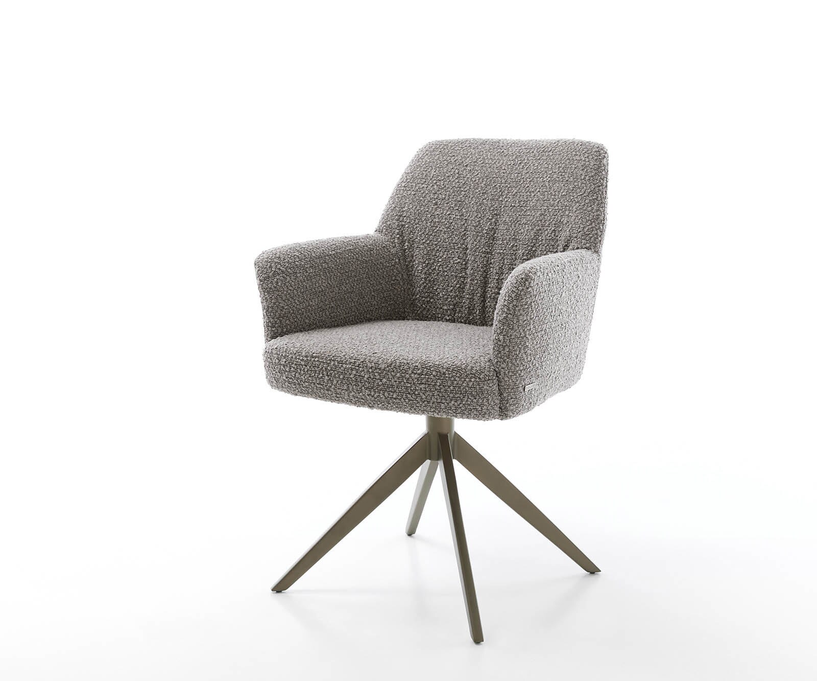 Врътящ се стол с подлакътници Букле СребристСив Конус крак плосък  Titan 360° въртящ се Покет пружина Xana-Flex Врътящ се стол с подлакътници Букле СребристСив Конус крак плосък  Titan 360° въртящ се Покет пружина Xana-Flex