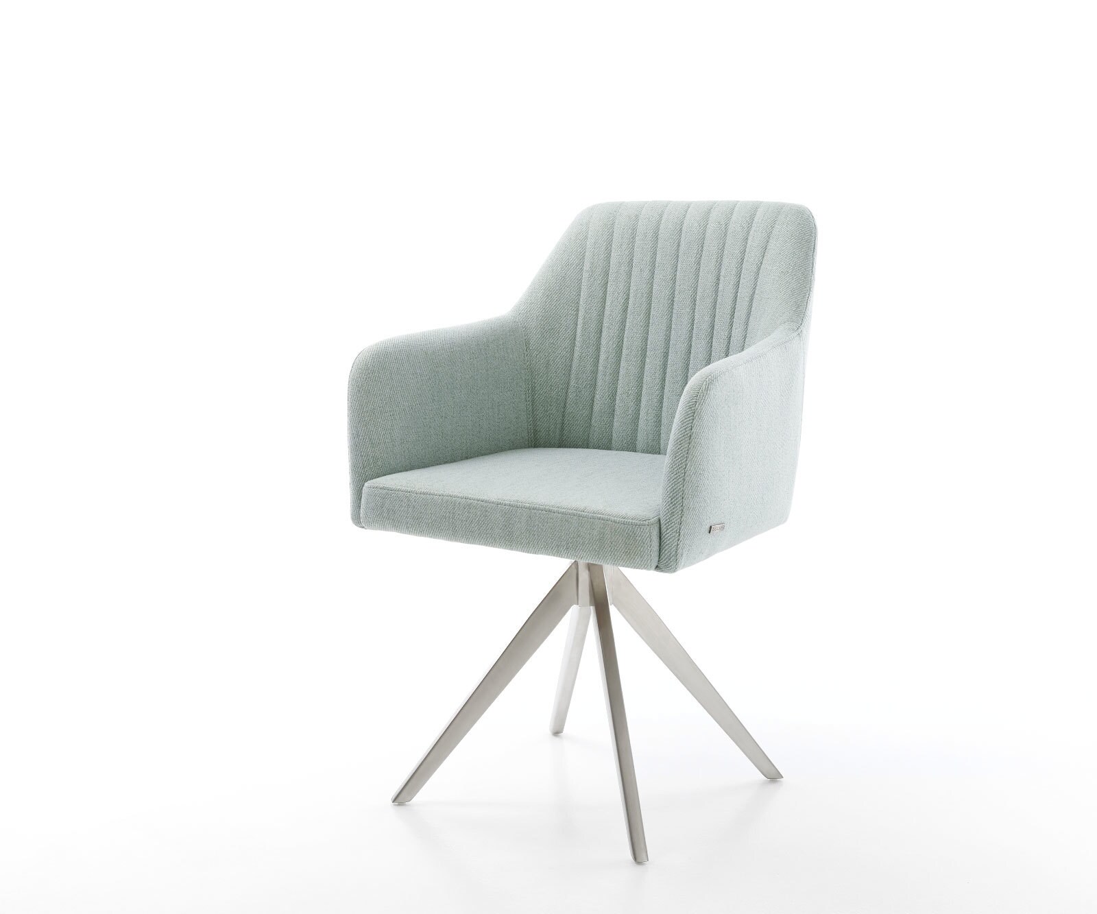 Врътящ се стол Ивици Мента Конус крак  Неръждаема стомана 180° въртящ се Greg-Flex 1