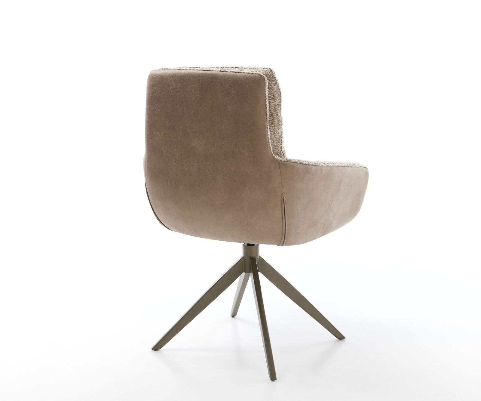 Въртящ се стол Abelia-Flex с подлакътници Материал микс кал Кръстосана рамка широка Люлееща функция титан Въртене на 360° 5