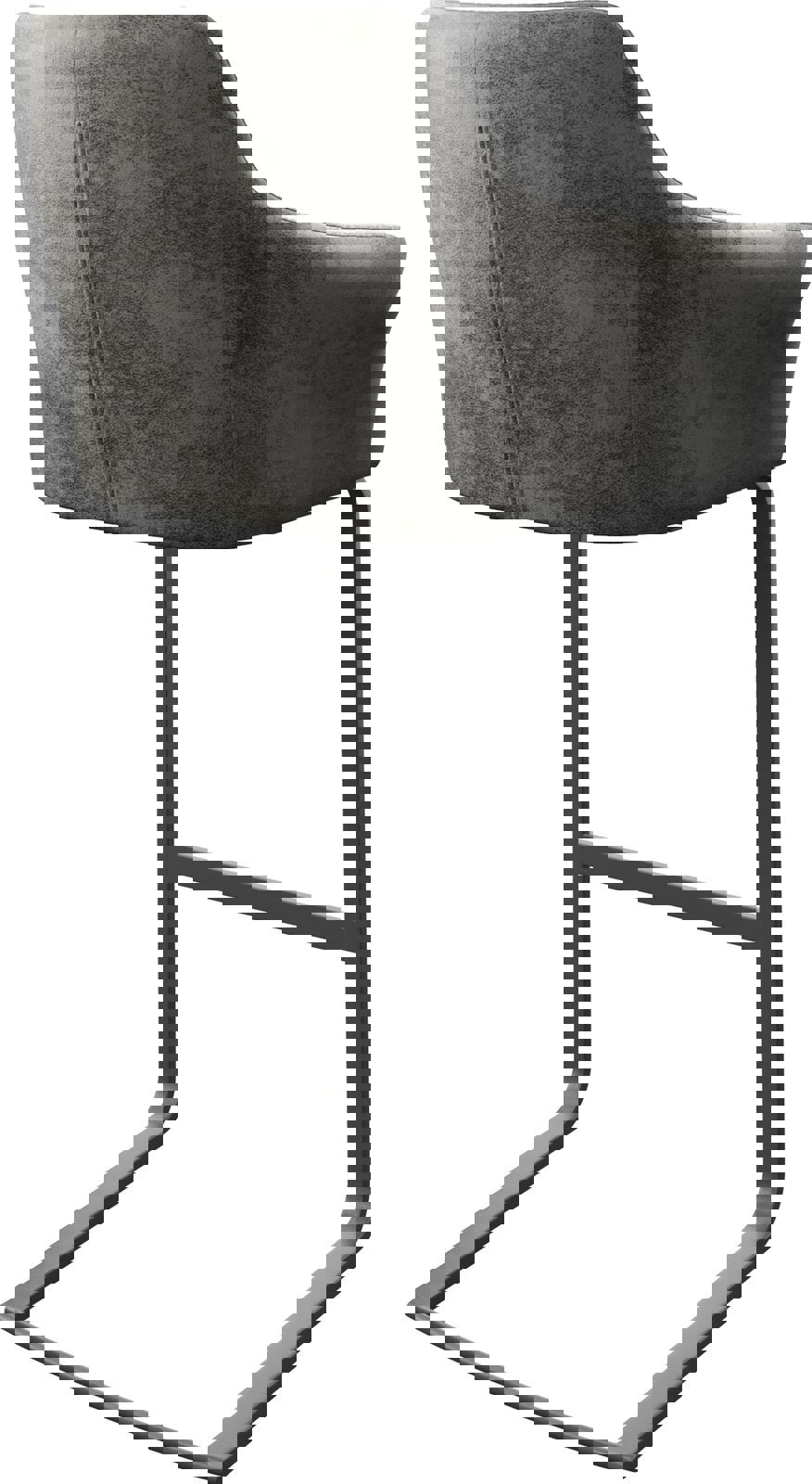 Бар стол Винтидж Сив Конзолен крак плосък Метал Yulo-Flex 5 Бар стол Винтидж Сив Конзолен крак плосък Метал Yulo-Flex 5