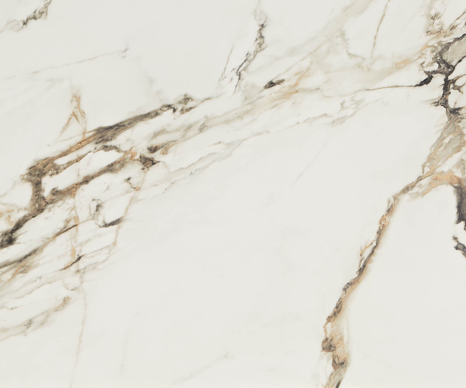 Разтегателна трапезна маса Edge 180-220х100 см Керамика Calacatta Luxe Бял-Злато-Сив Един крак основа Сребристосив 2