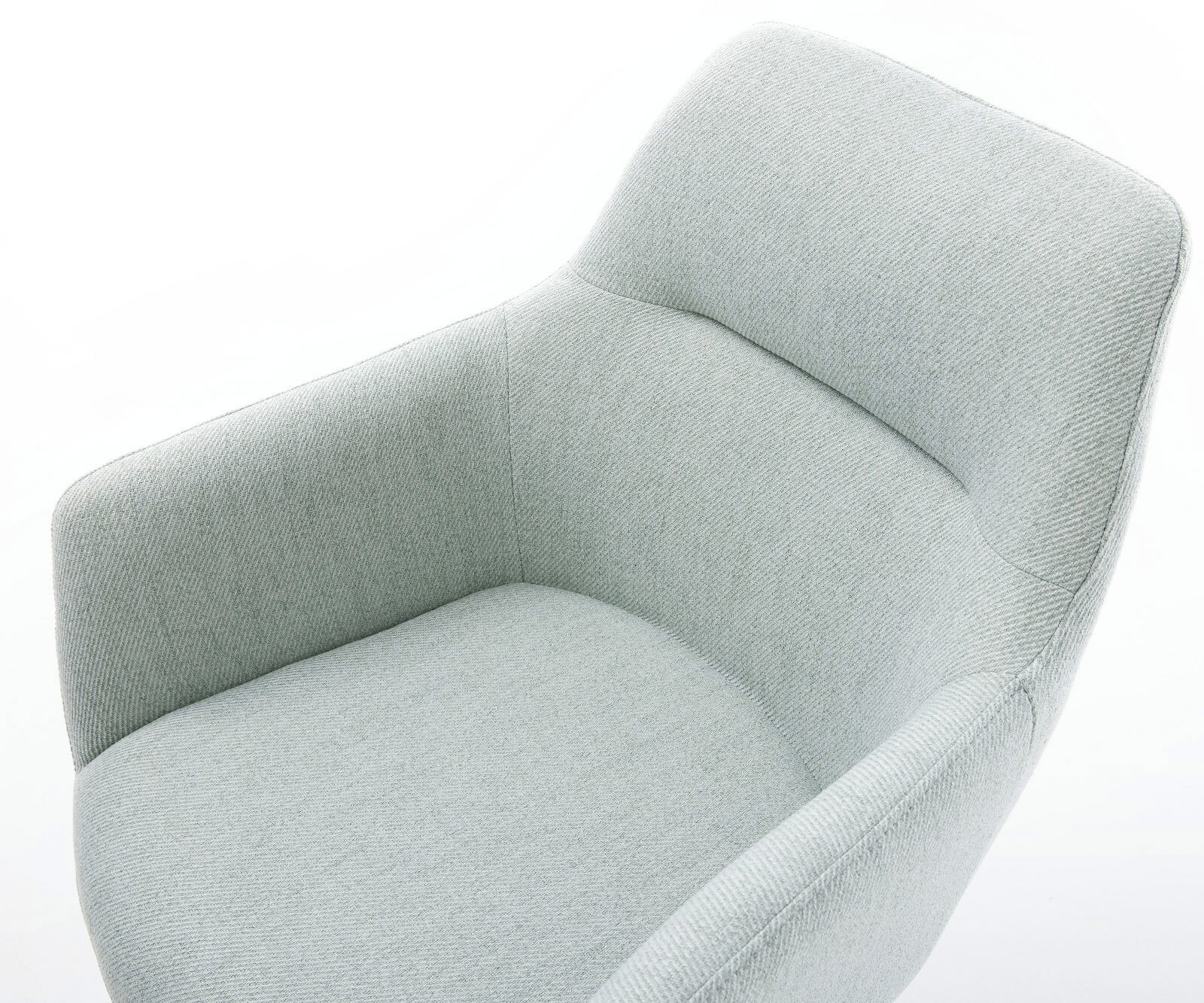 Въртящ се стол Pejo-Flex Stripes Mint Кръстосана рамка широка Черно 360° въртене Люлееща се функция Ядро от джобни пружини 3