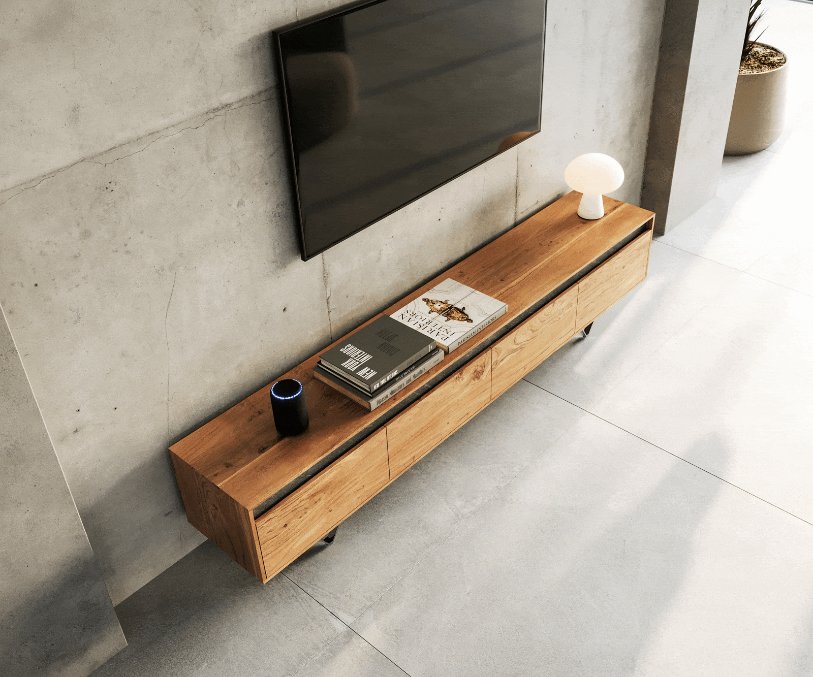 Дизайнерски-Нисък шкаф 200 cm Акация Натурал каменен фурнир 4 чекмеджета Stonegrace 3 Дизайнерски-Нисък шкаф 200 cm Акация Натурал каменен фурнир 4 чекмеджета Stonegrace 3