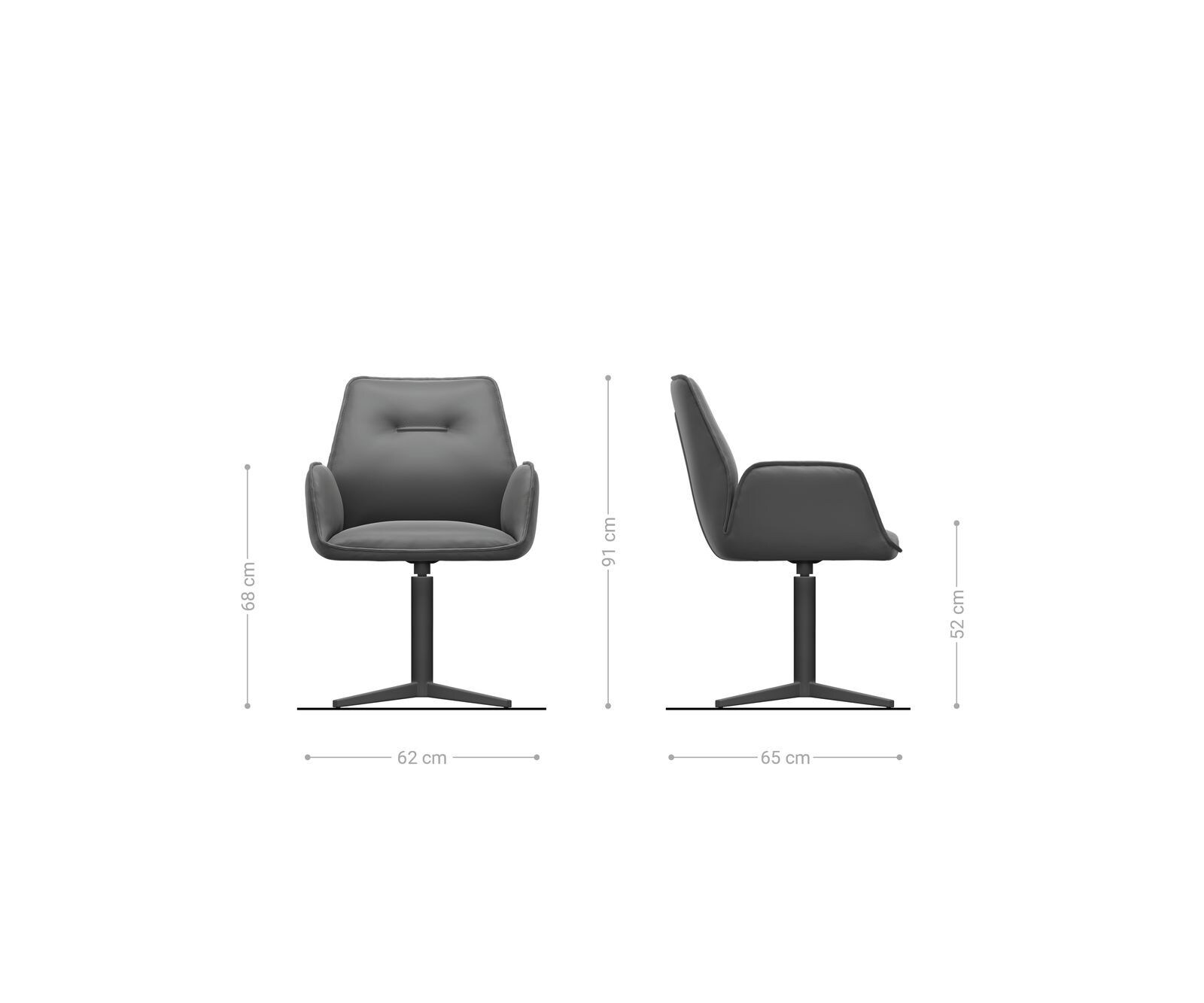 Въртящ се стол Zoa-Flex микс от материали кална основа от неръждаема стомана 360° въртяща се сърцевина от джобни пружини 6