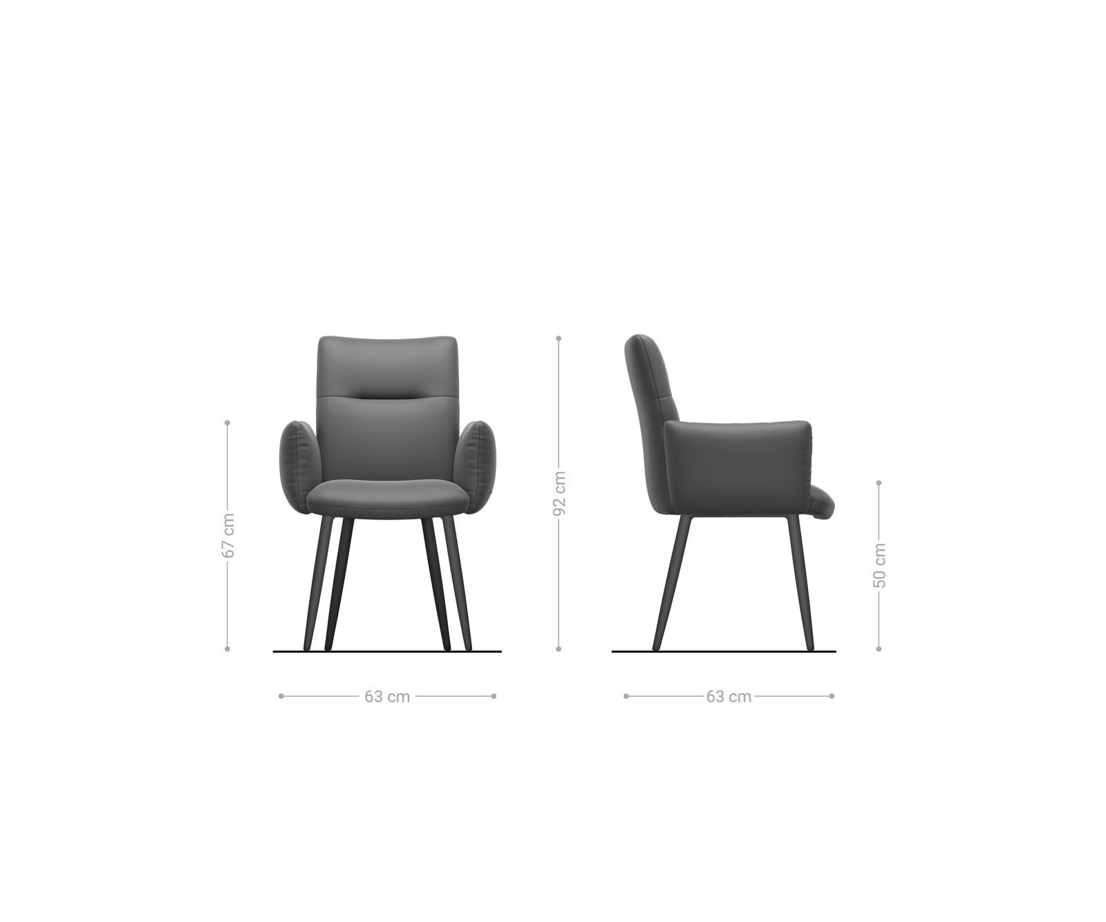 Стол Букле Сребристосив 4-крака Прави Черни Покет пружина Jova-Flex 6