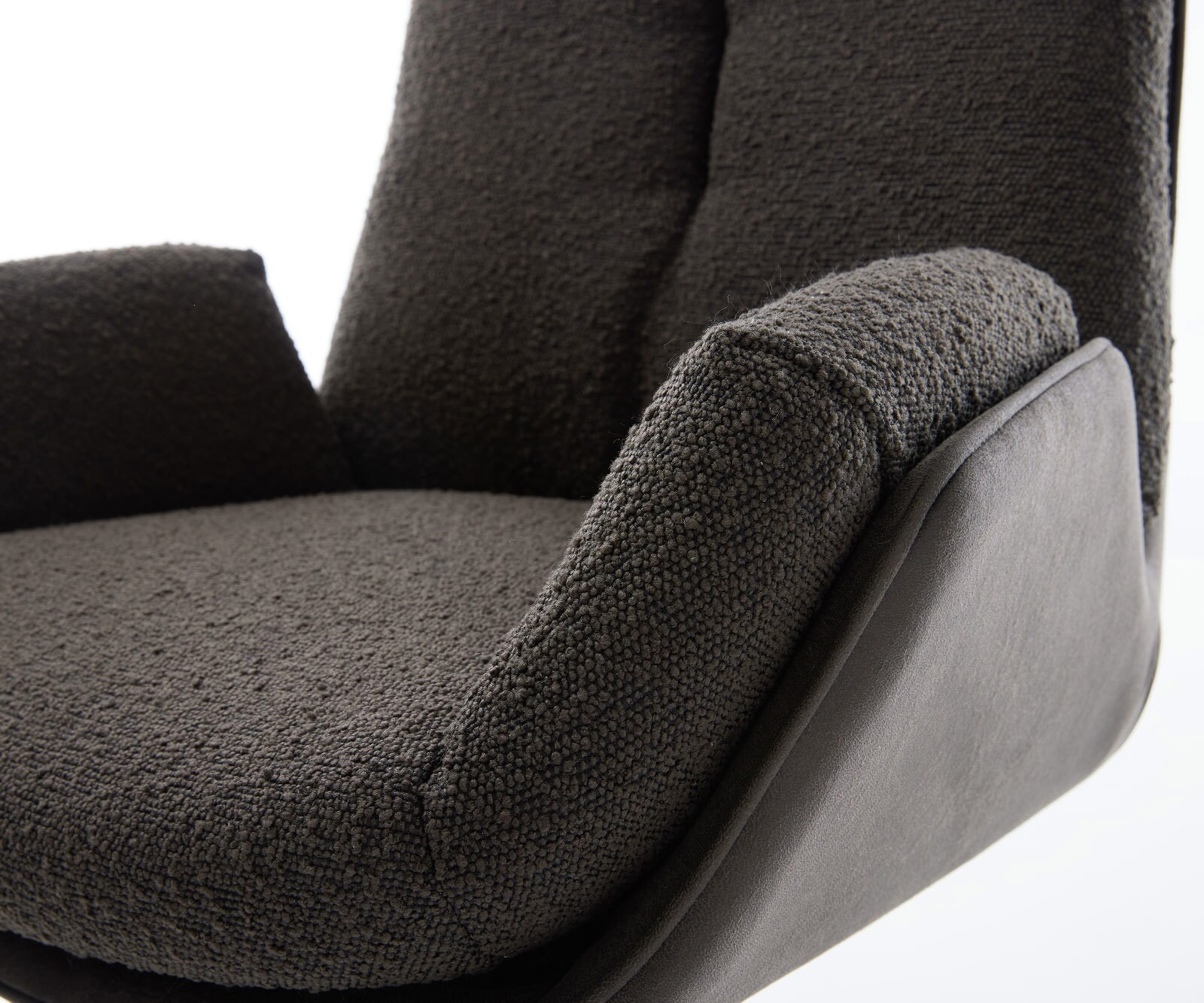 Летящ стол Микс от дамаски Черен Конзолен крак плосък  Титан Clea-Flex 3