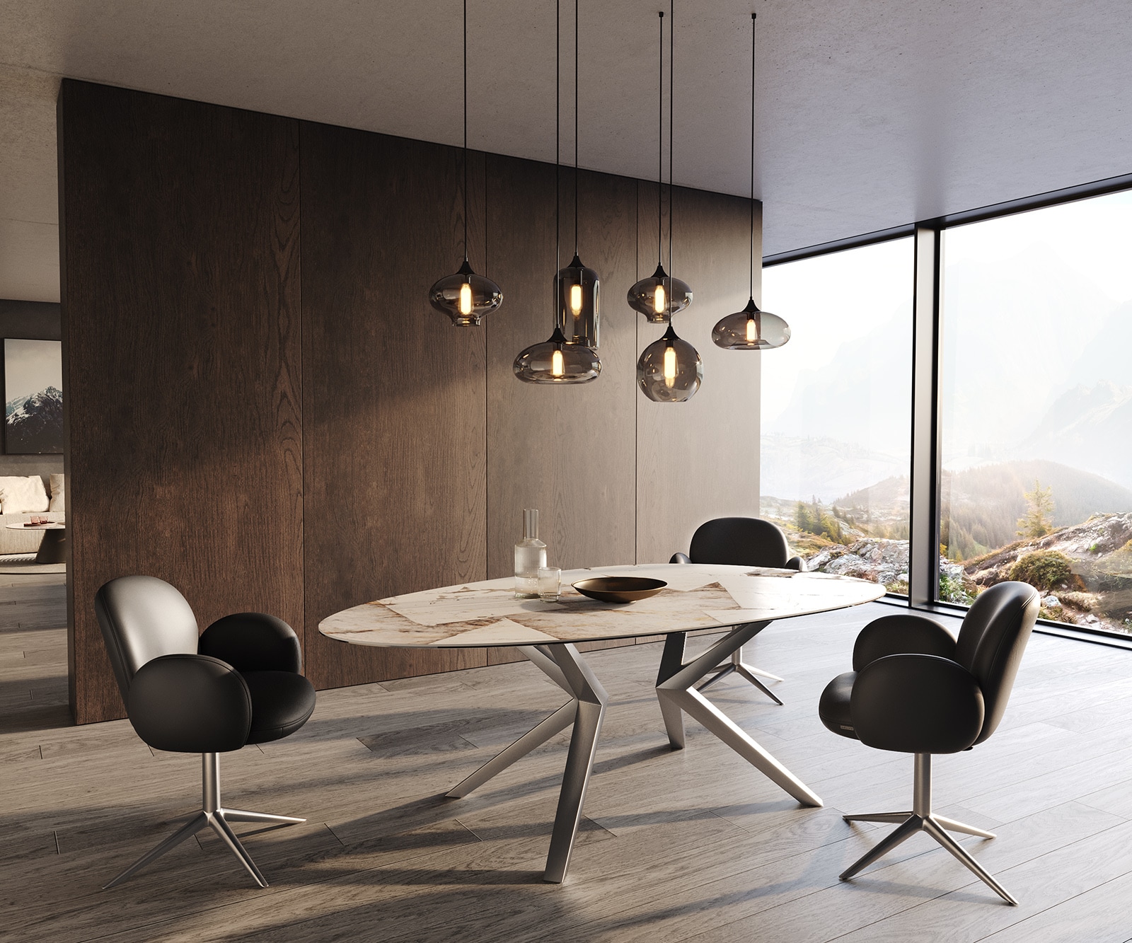 Основа за маса Zenthara ъглова от неръждаема стомана (комплект от 2) 1 Основа за маса Zenthara ъглова от неръждаема стомана (комплект от 2) 1