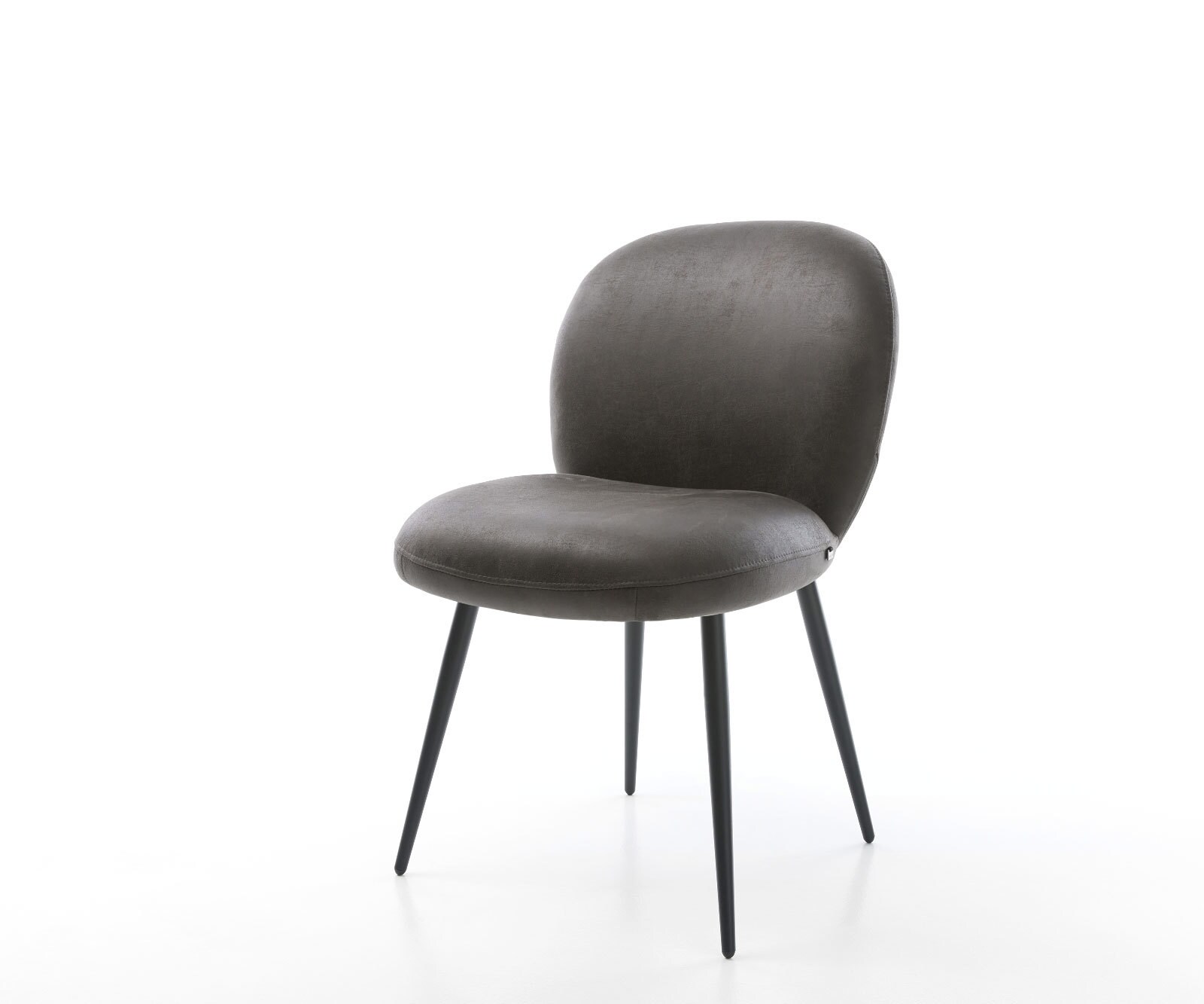 Трапезен стол Антрацит Винтидж 4 крака конични Черен Покет пружина Nube-Flex Трапезен стол Антрацит Винтидж 4 крака конични Черен Покет пружина Nube-Flex