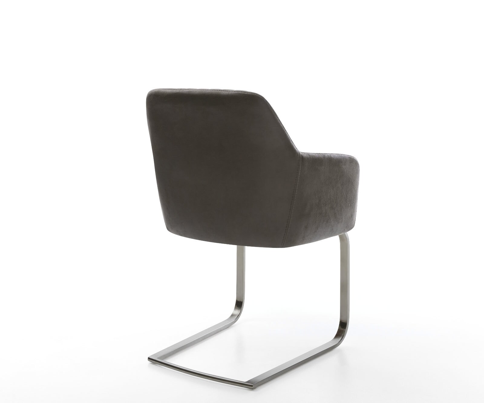 Стол с конзола Greg-Flex от микрофибър антрацит винтидж стол с конзола плосък графит джобна пружинна сърцевина 4