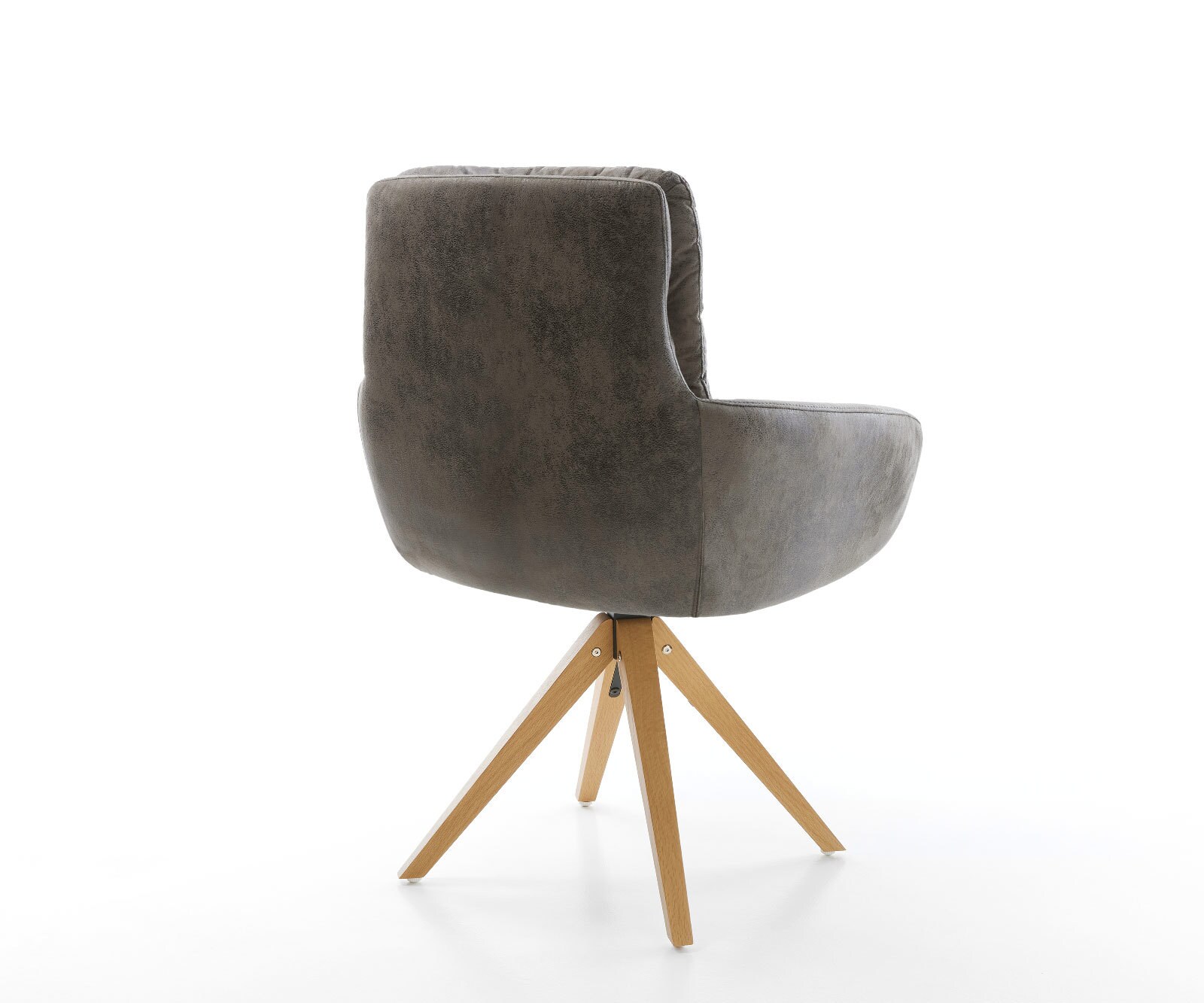 Врътящ се стол с подлакътници Сив Антик Дървена рамка  180° въртящ се Abelia-Flex 4 Врътящ се стол с подлакътници Сив Антик Дървена рамка  180° въртящ се Abelia-Flex 4