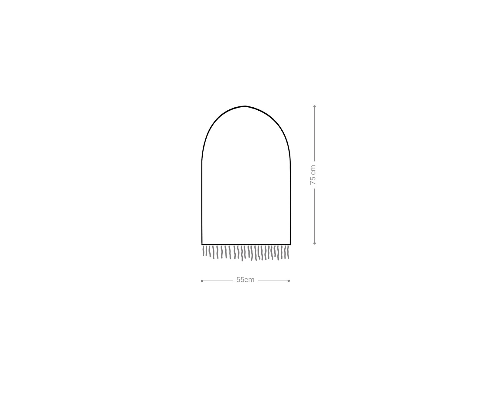 Полилей Ø 55x75 cm Тюркоаз от воден зюмбюл Kubu-Kubu 2