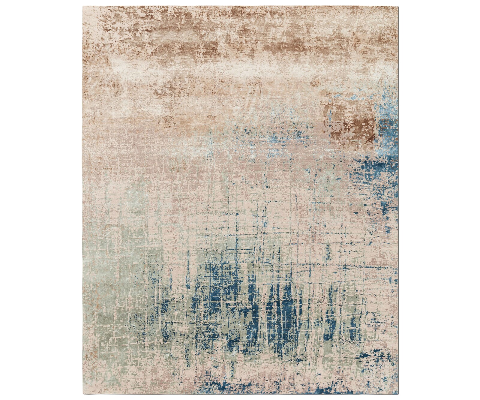  370x460 cm Бежов Ръчно плетени Tattvam