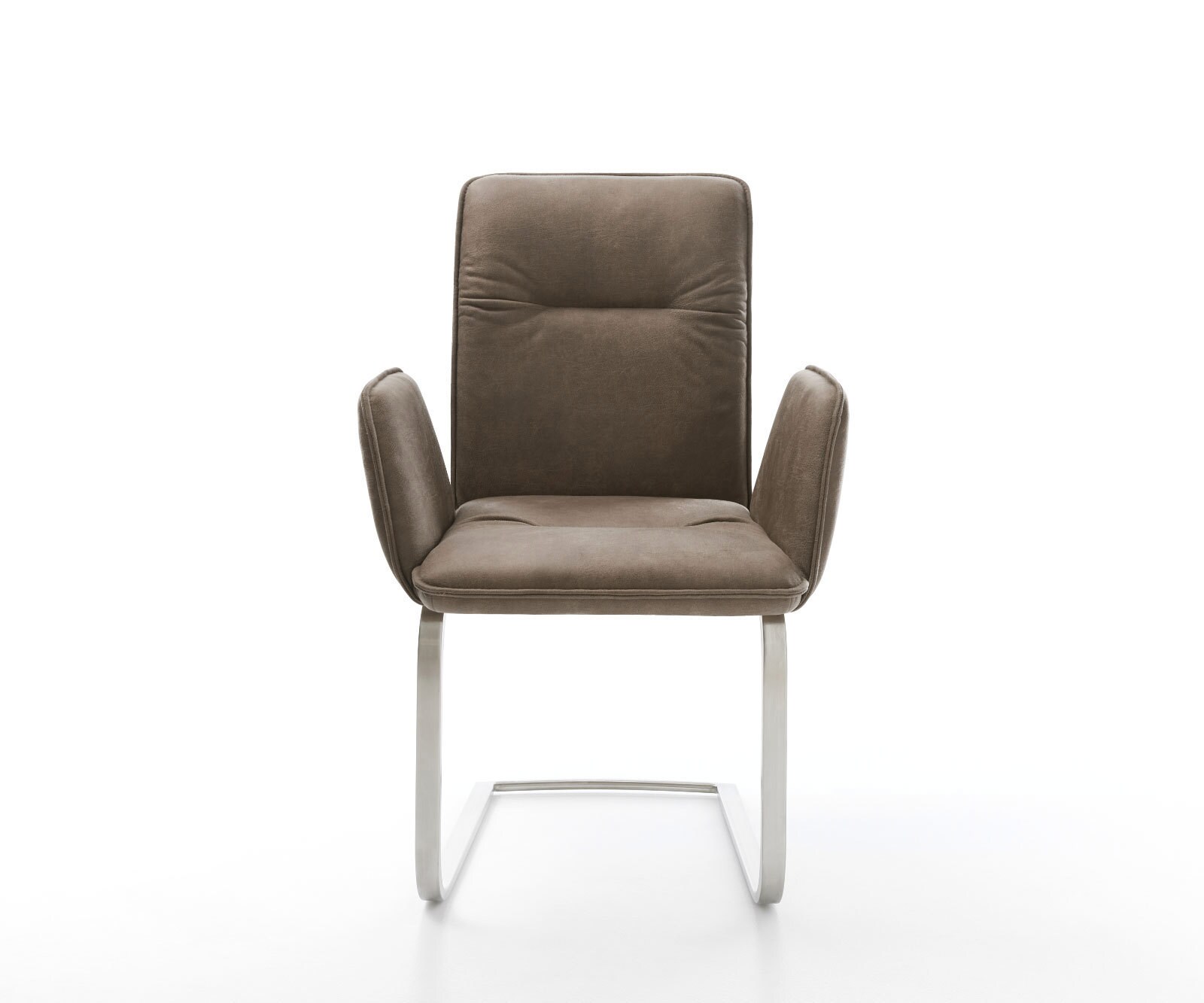 Люлеещ стол Таупе Винтидж Конзолен крак плосък Неръждаема стомана Vinja-Flex 2