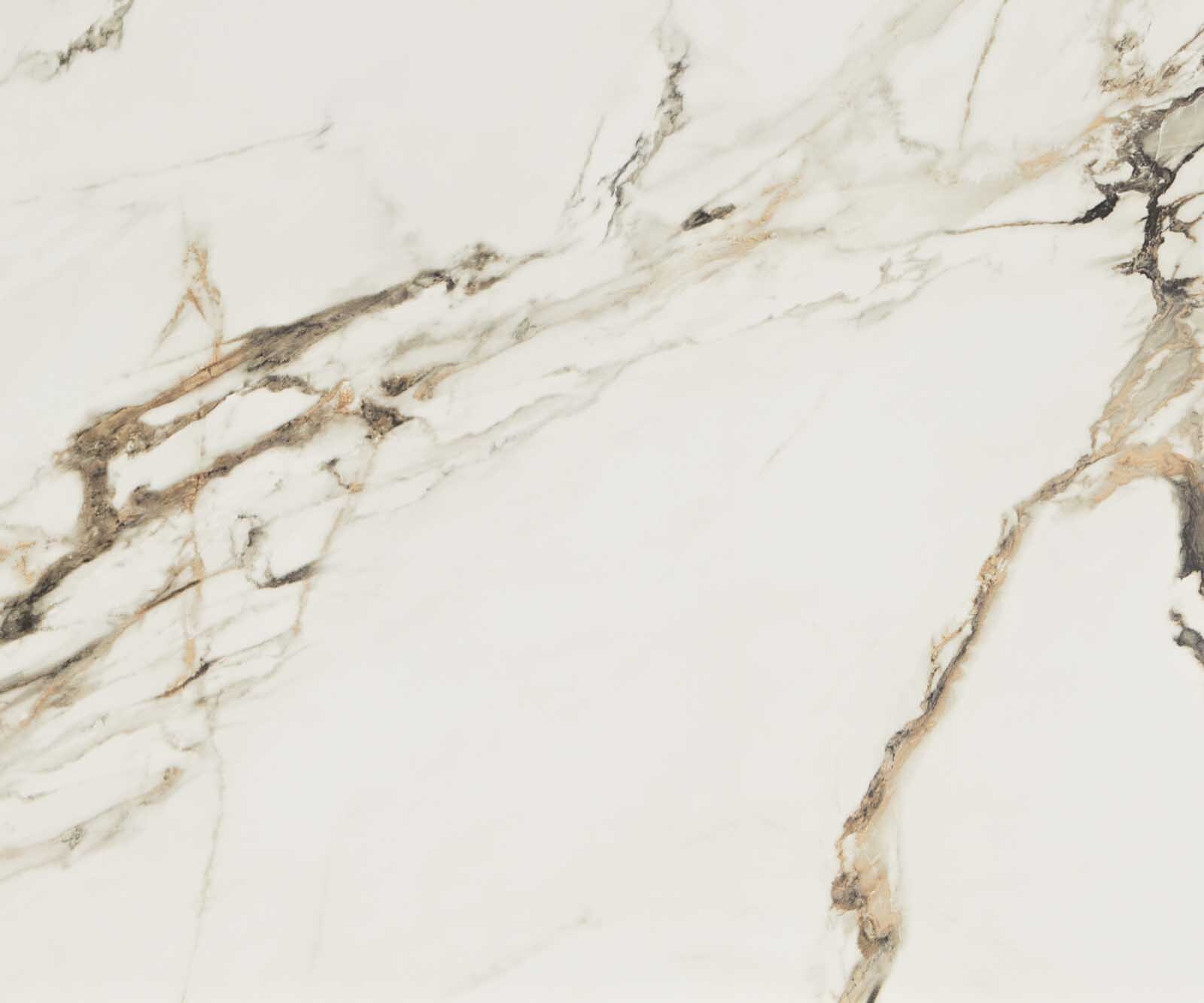 Трапезна маса Edge 300x100, керамика Calacatta Luxe, бяло-златно-сиво, Spider, плоска стомана, неръждаема стомана 3