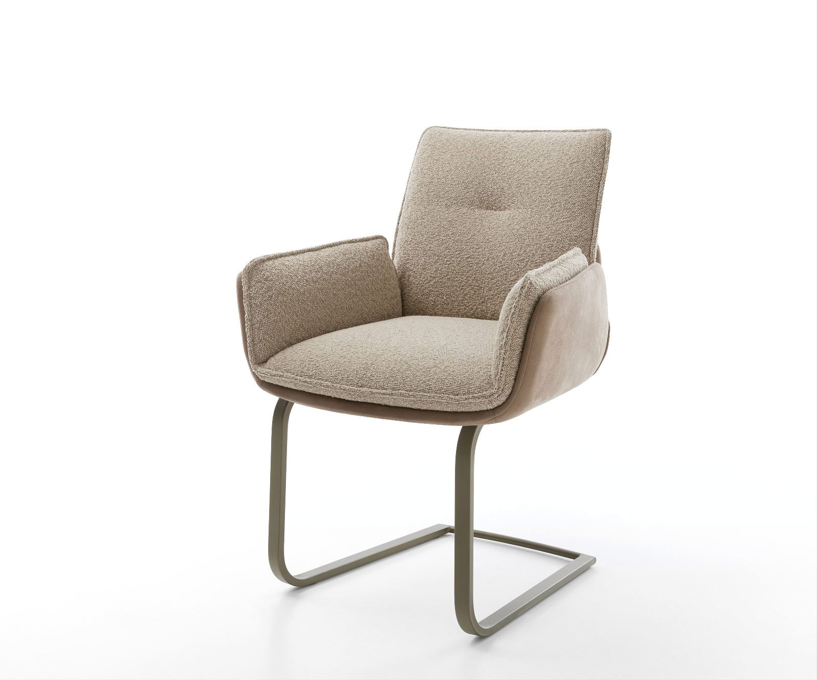 Конзолен стол Nela-Flex материал микс Конзолен стол плосък ефект покритие титан Конзолен стол Nela-Flex материал микс Конзолен стол плосък ефект покритие титан