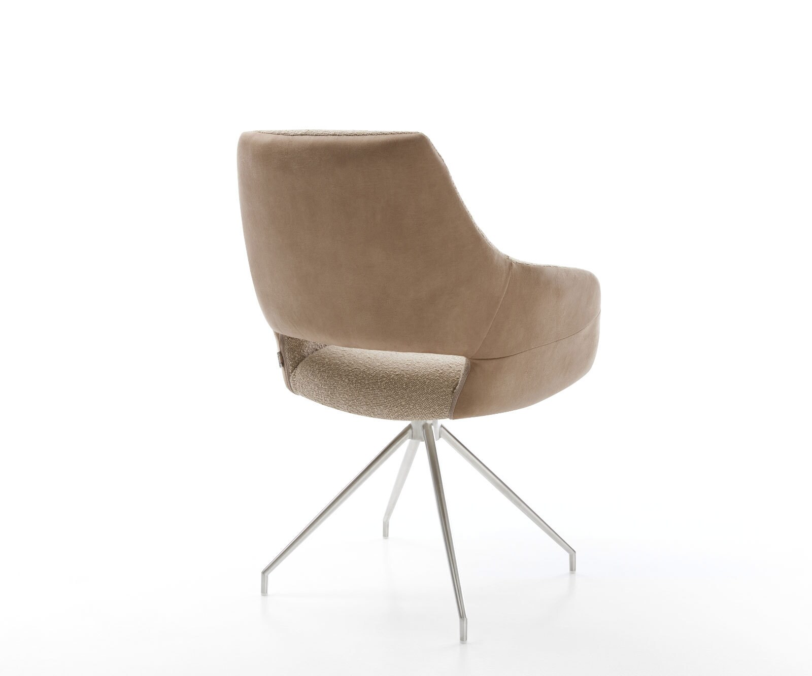 Въртящ се стол Yago-Flex с подлакътници материал микс кал кръстосана рамка конична неръждаема стомана въртящ се на 180° 5