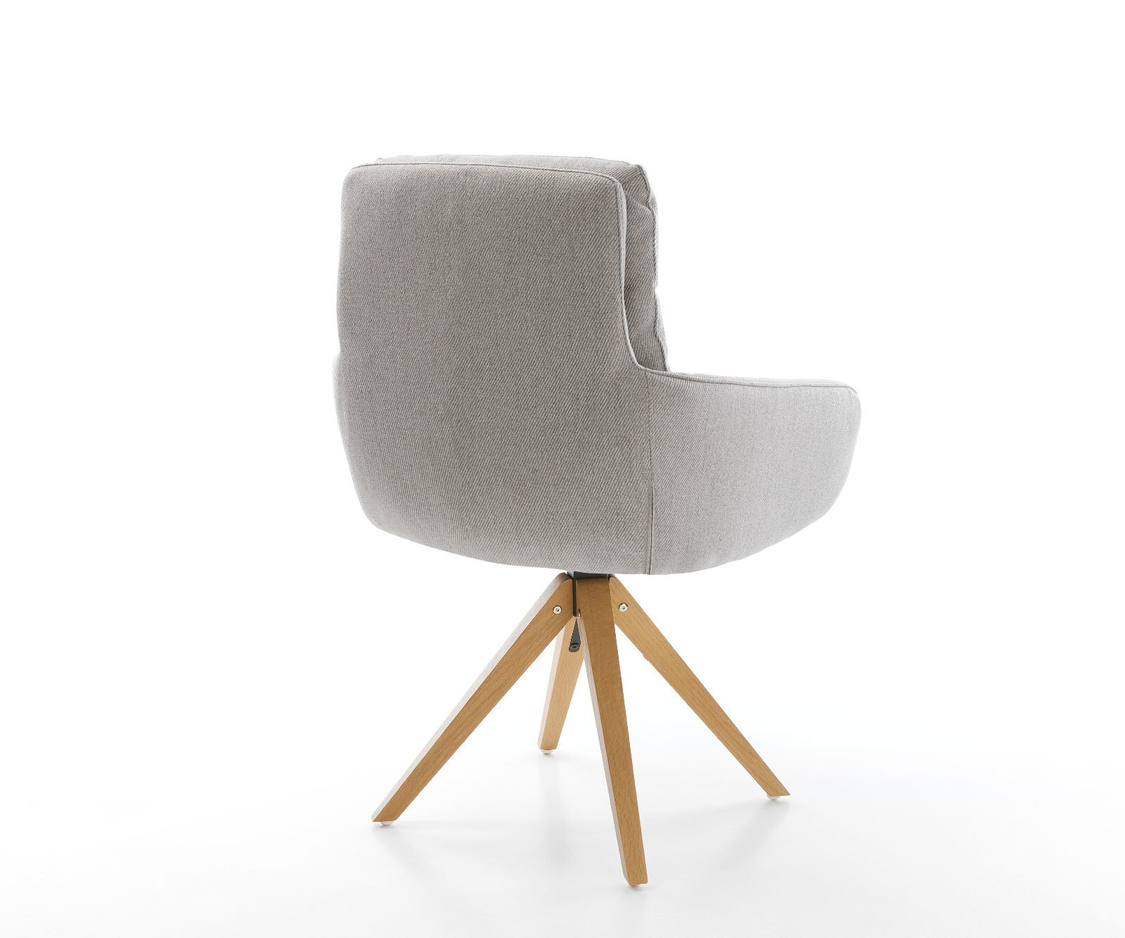 Врътящ се стол с подлакътници Ивици СветлоСив Дървена рамка  180° въртящ се Abelia-Flex 5 Врътящ се стол с подлакътници Ивици СветлоСив Дървена рамка  180° въртящ се Abelia-Flex 5