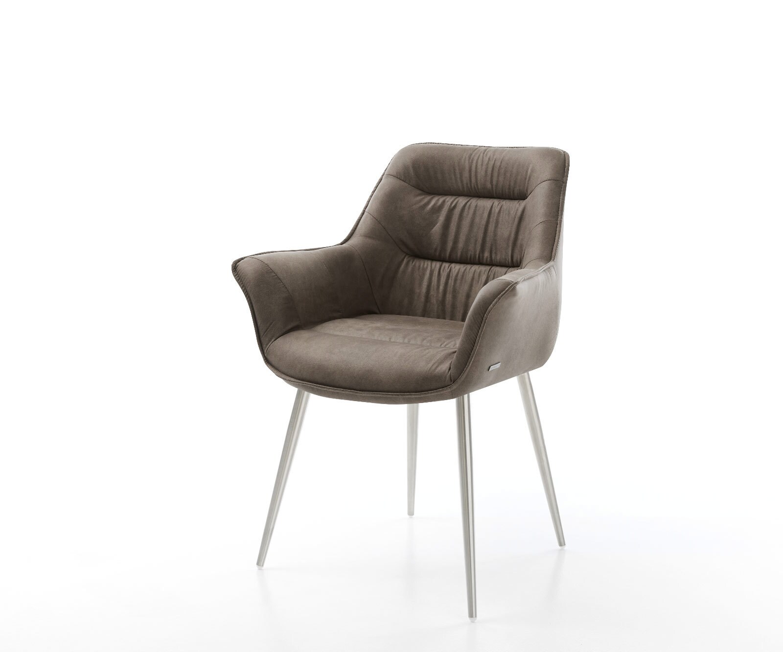 Трапезен стол Таупе Винтидж 4 крака конични Неръждаема стомана Kaira-Flex 1