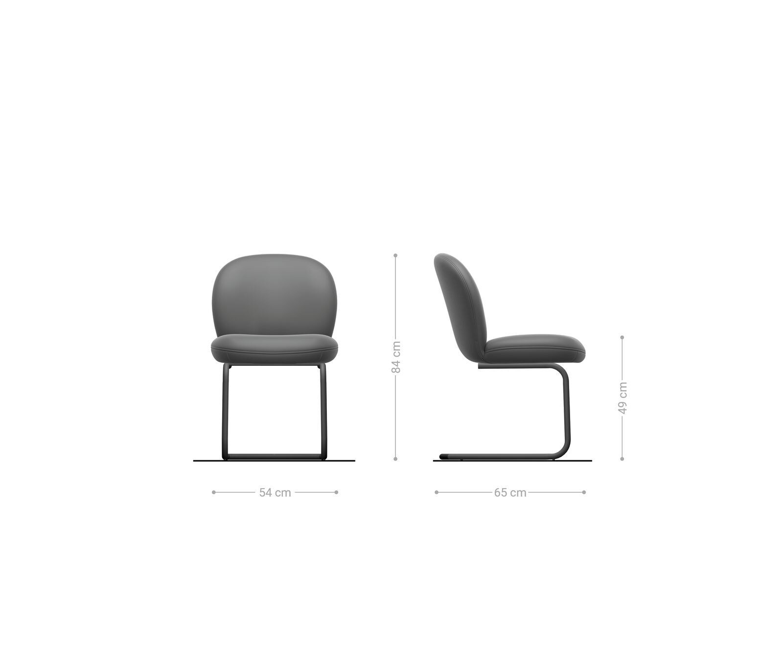 Люлеещ стол Корд Сребристо сив Конзолен крак кръгъл Черен Покет пружина Nube-Flex 6 Люлеещ стол Корд Сребристо сив Конзолен крак кръгъл Черен Покет пружина Nube-Flex 6