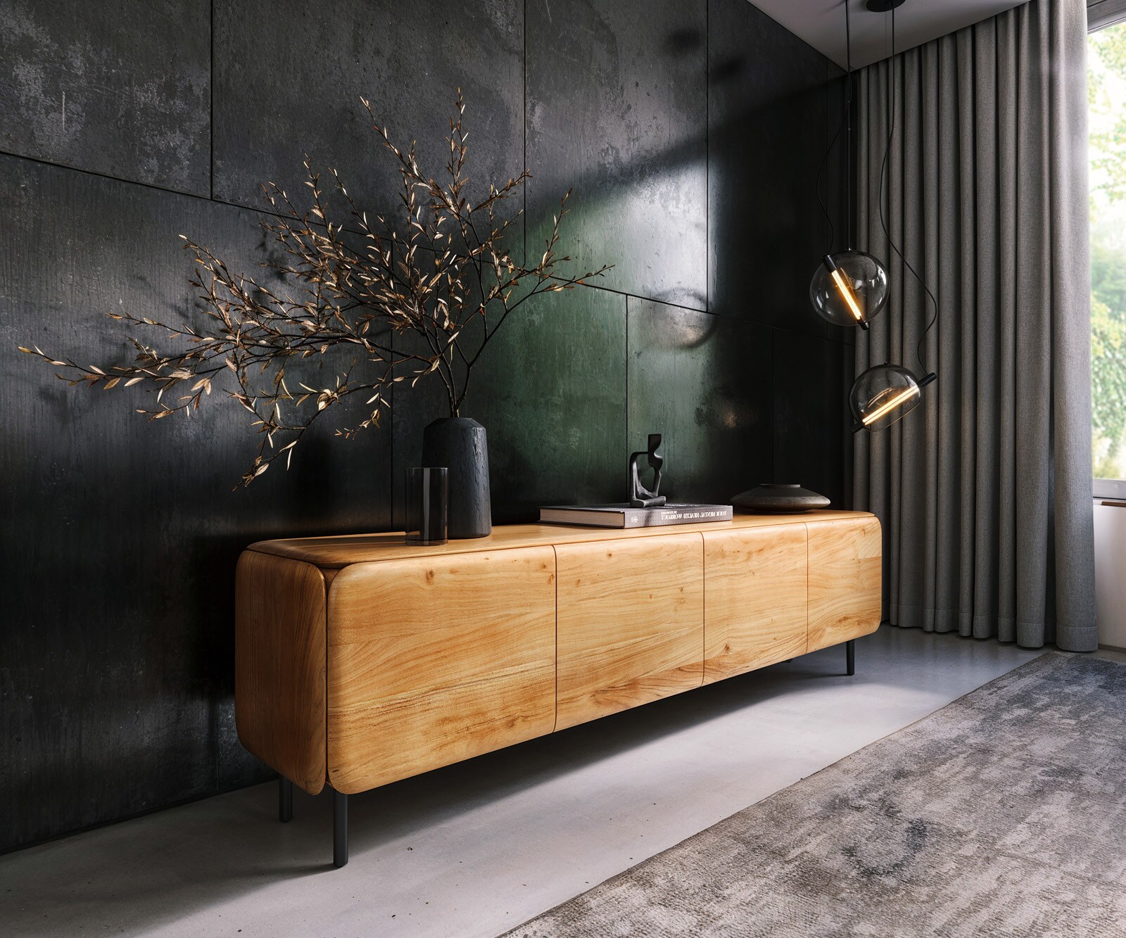 ТВ шкаф Shavani Акация натурал 5