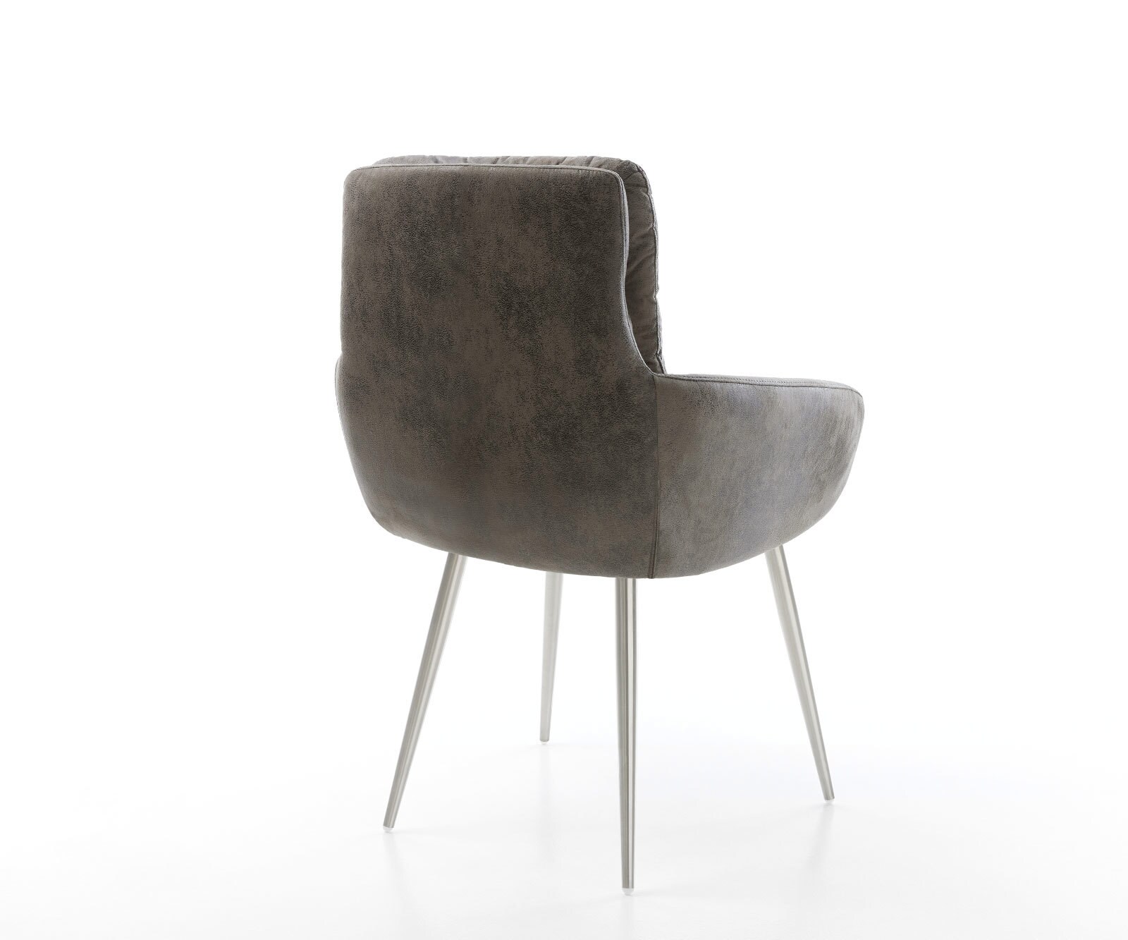 Стол с подлакътници Сив Антик 4-крака Прави Неръждаема стомана Abelia-Flex 4