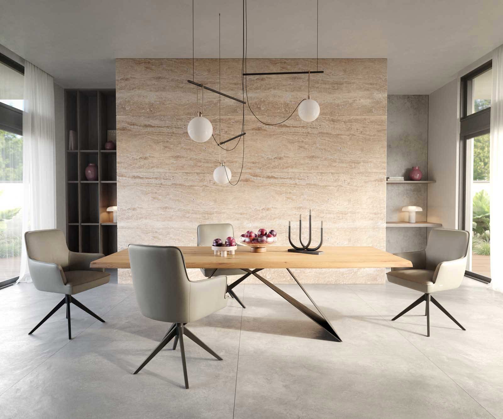 Врътящ се стол с подлакътници Естествена кожа Сиво-Кафяв Конус крак плосък Черен 360° въртящ се Покет пружина Heira-Flex 5 Врътящ се стол с подлакътници Естествена кожа Сиво-Кафяв Конус крак плосък Черен 360° въртящ се Покет пружина Heira-Flex 5