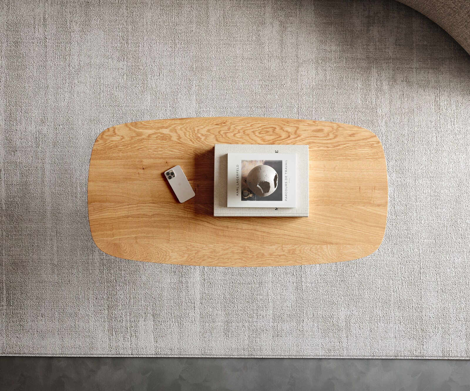 Масичка за кафе Edge Boot 100x50 cm естествен дъб швейцарски ръб Sarity метал черен 3