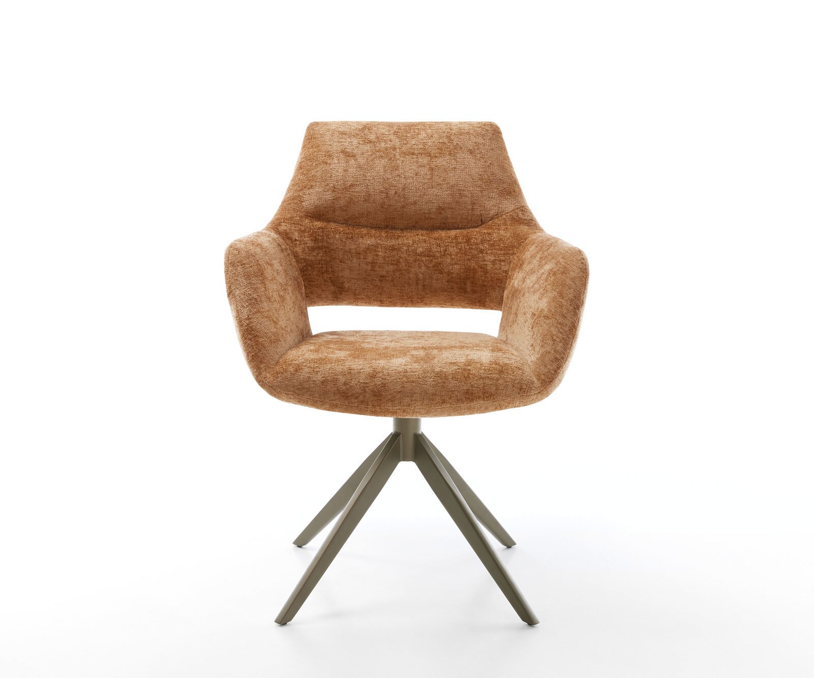 Врътящ се стол с подлакътници Шенил Ръжда Конус крак плосък  Titan 360° въртящ се Люлеещ се Yago-Flex 1 Врътящ се стол с подлакътници Шенил Ръжда Конус крак плосък  Titan 360° въртящ се Люлеещ се Yago-Flex 1