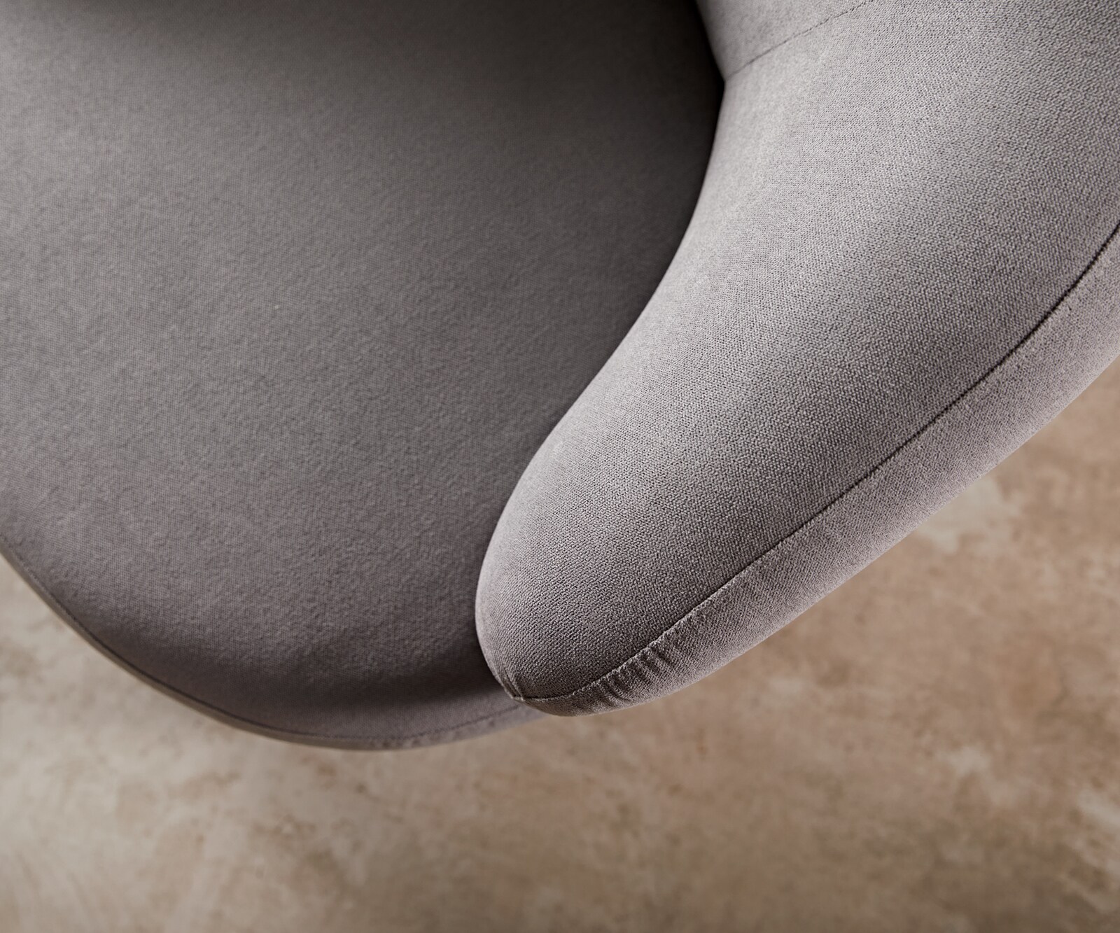 Кресло за отдих Nova 88x88 cm микрофибър сив 7