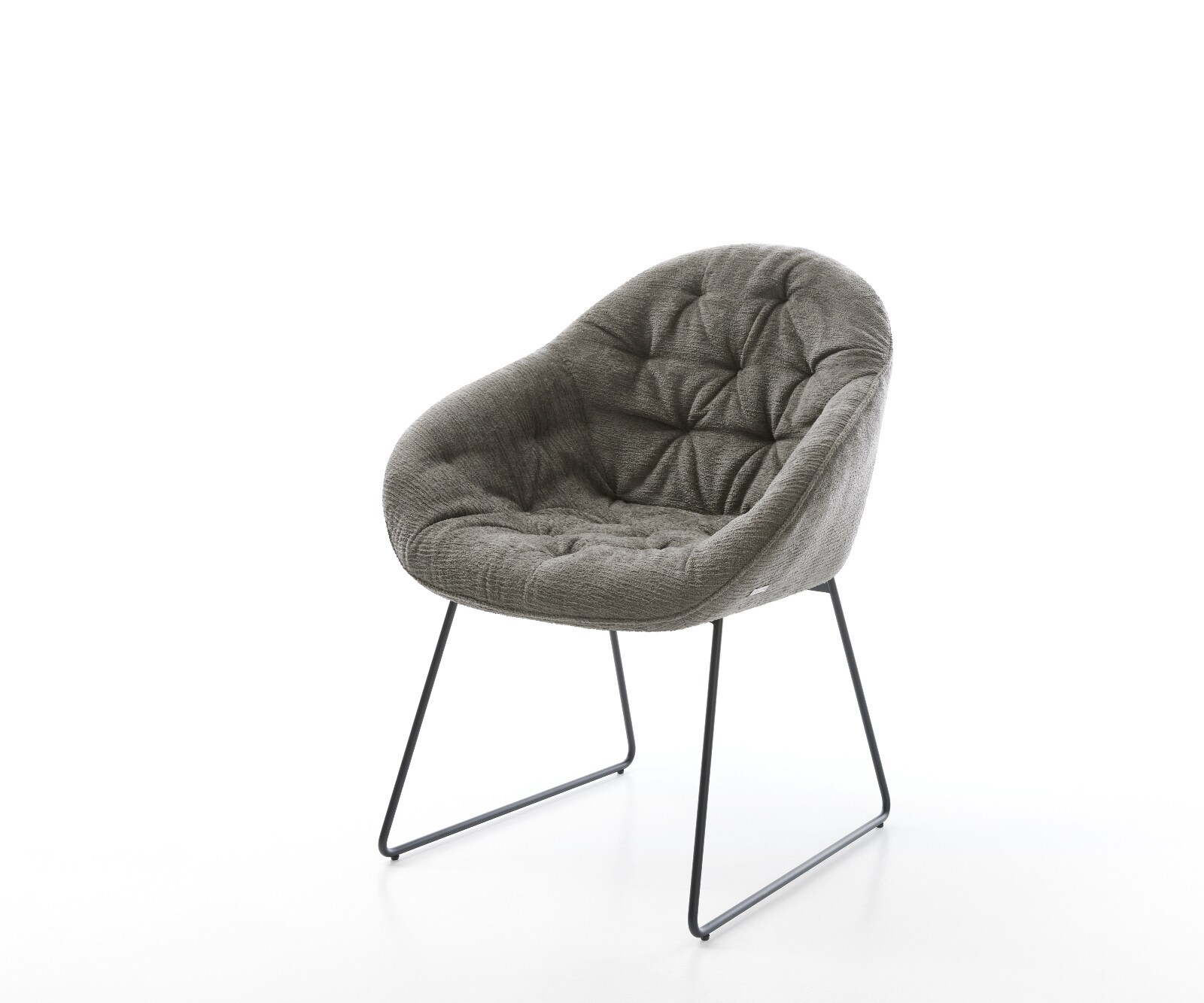 Стол за хранене Gaio-Flex Bouclé Soft Mud Основа за шейни черна 1