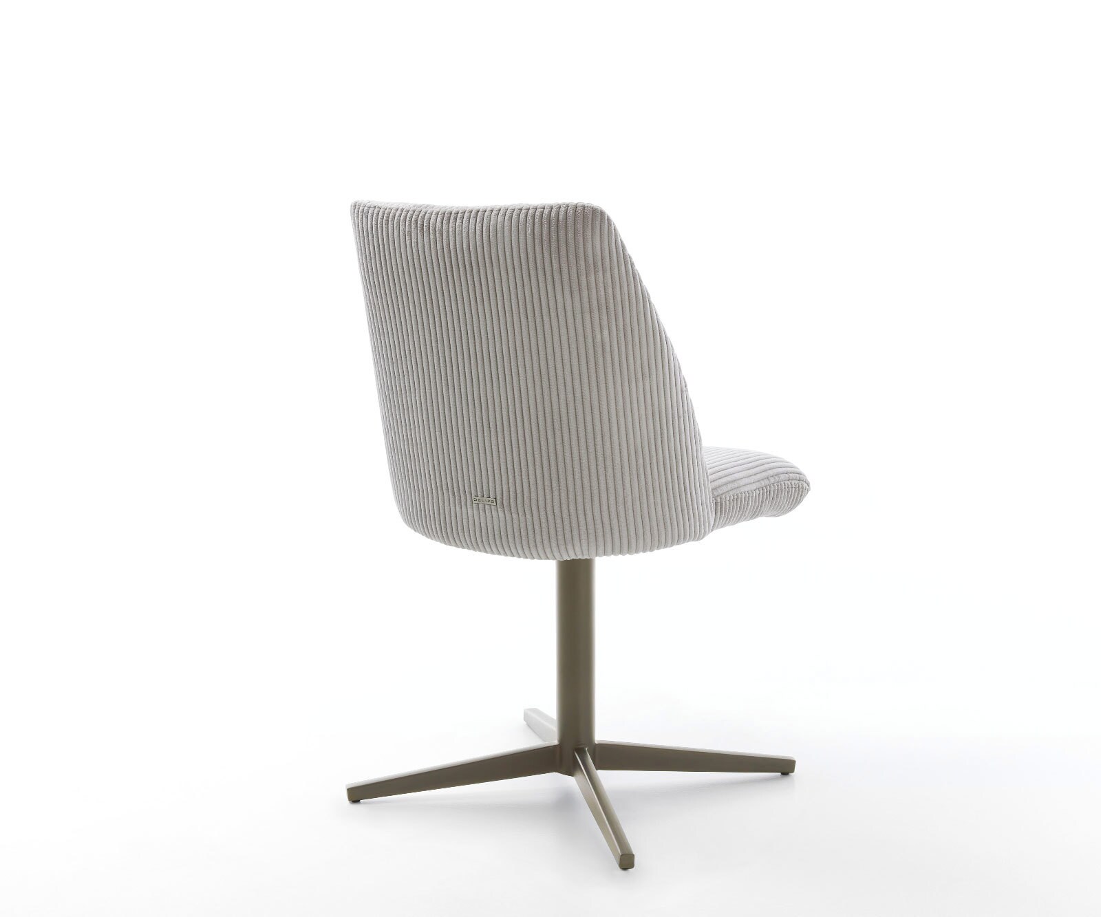 Врътящ се стол Корд СребристСив Офис основа  Titan 360° въртящ се Покет пружина Elso-Flex 4