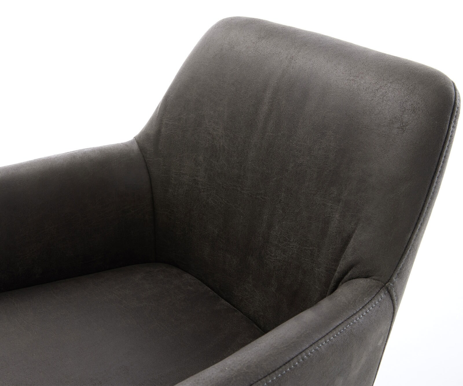 Стол Антрацит Винтидж 4-крака Прави Черни Покет пружина Xana-Flex 4