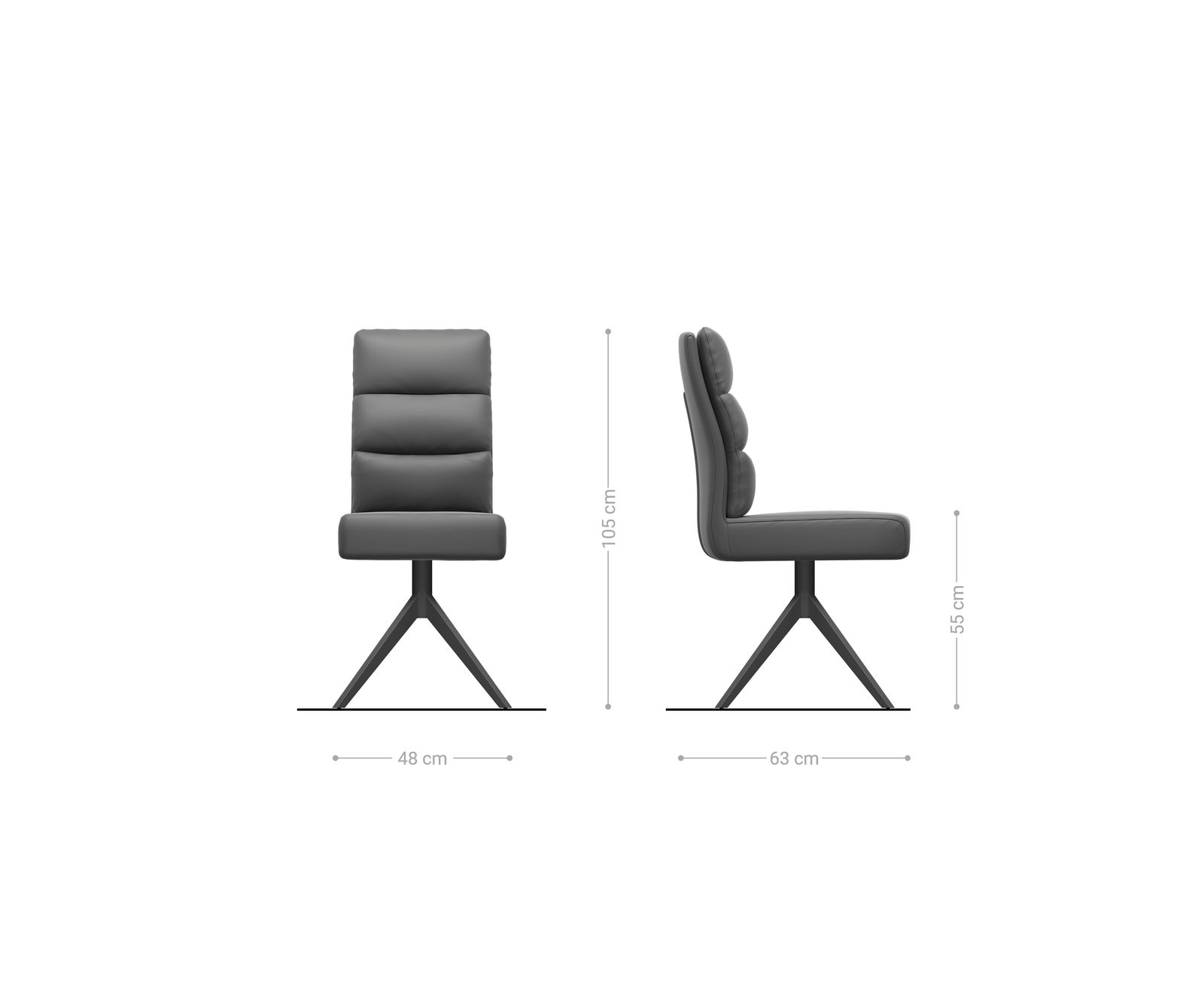 Въртящ се стол Pela-Flex Soft Бежова тъкан Кръстосана рамка широка Графит 360° завъртане Люлееща се функция Ядро от джобни пружини 6