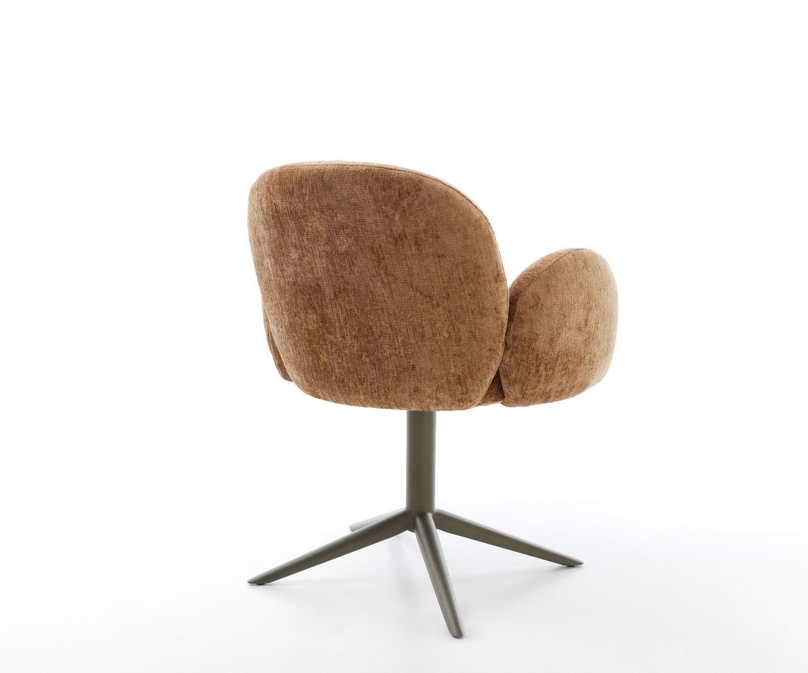 Врътящ се стол с подлакътници Шенил Ръжда Офис основа  Titan 360° въртящ се Люлеещ се Покет пружина Nube-Flex 5