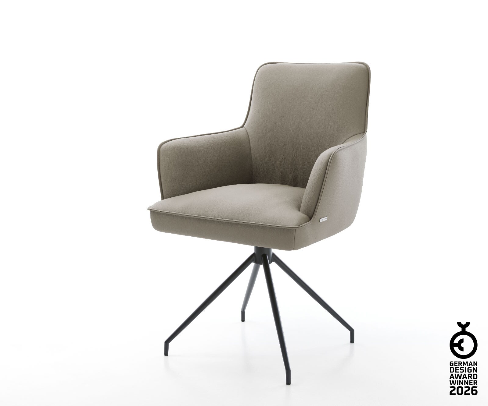 Трапезен стол Heira-Flex с подлакътници покет пружина 5