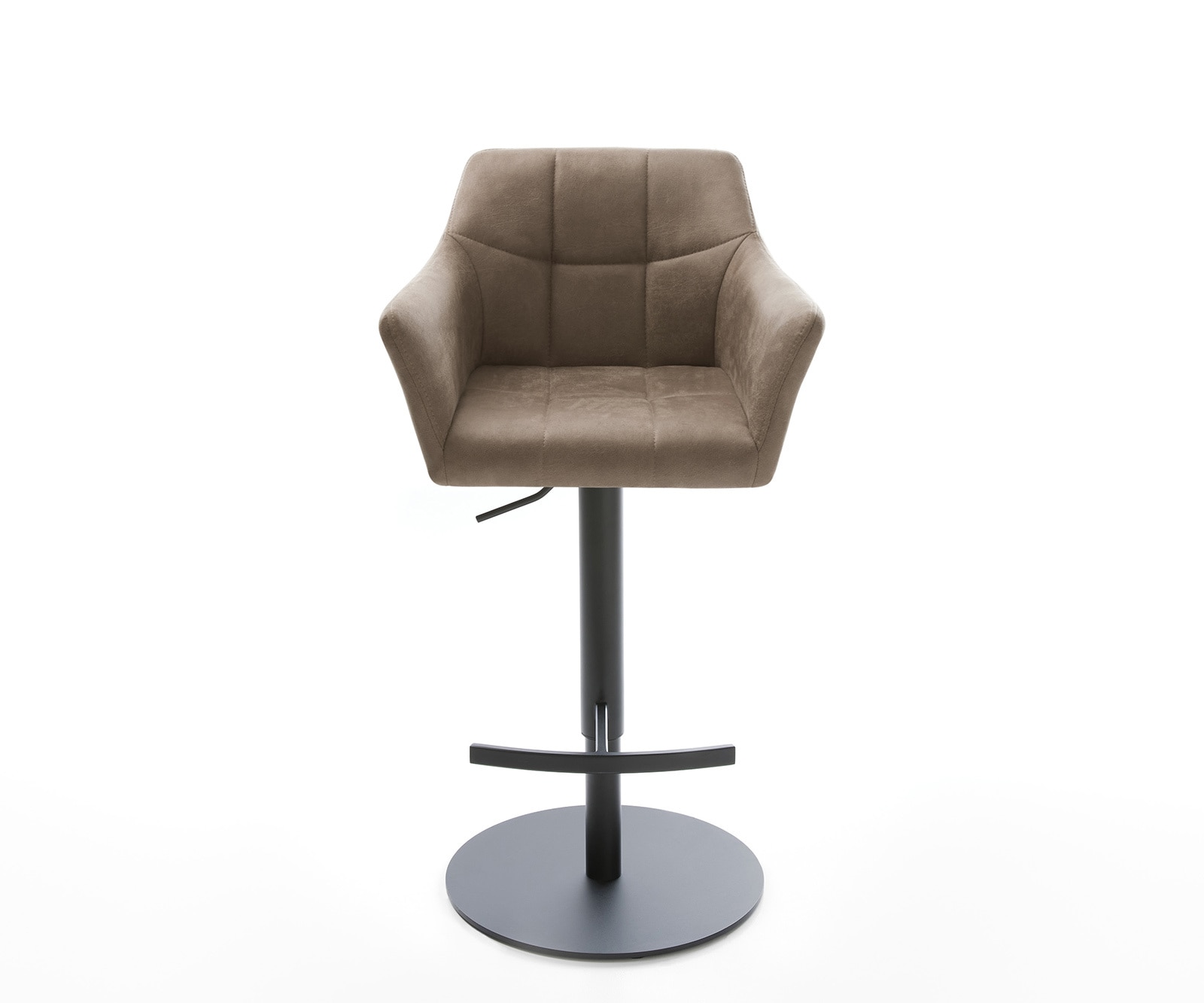 Бар стол Винтидж Таупе Въртяща се основа с регулируема височина Метал Yulo-Flex 1 Бар стол Винтидж Таупе Въртяща се основа с регулируема височина Метал Yulo-Flex 1