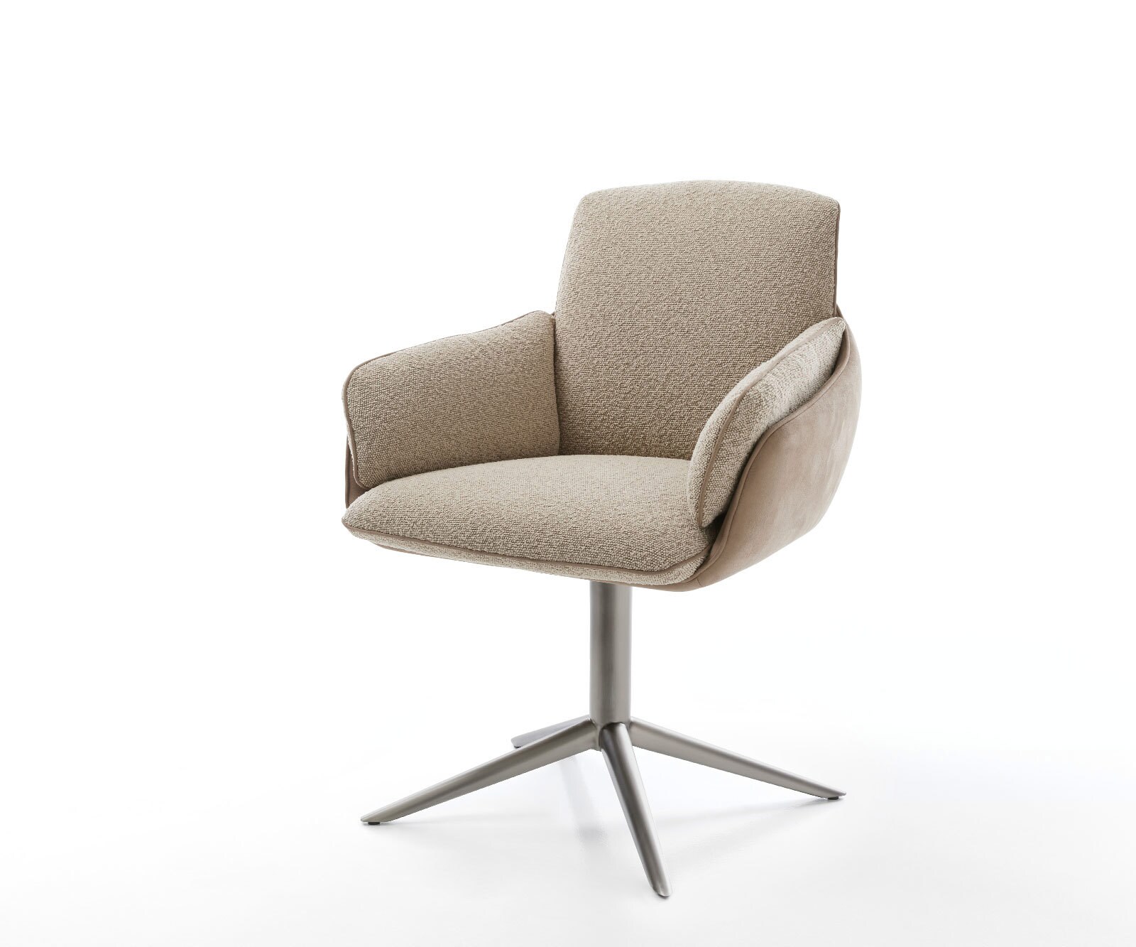 Въртящ се стол Luan-Flex с подлакътници Материал микс кал Графитна основа Въртене на 360° Люлееща се функция 1