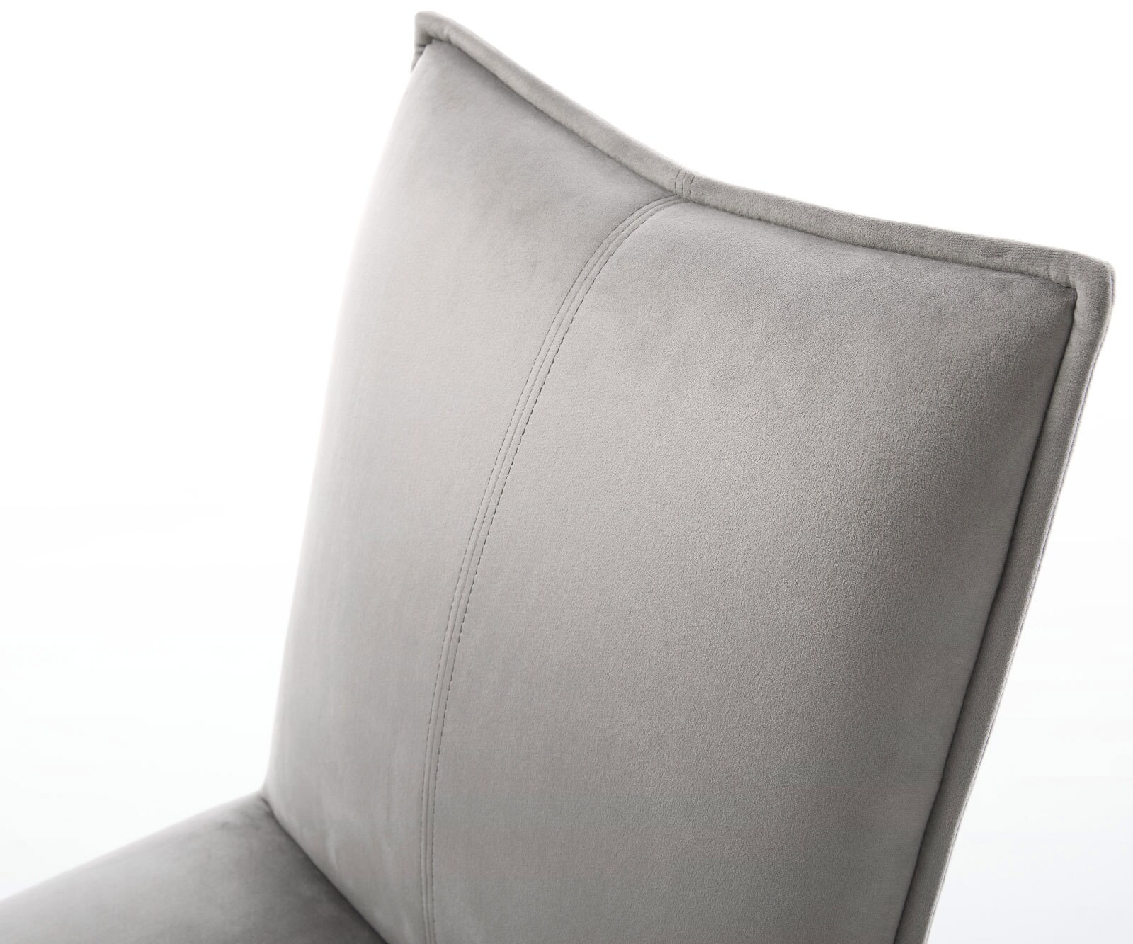 Въртящ се стол Lelio-Flex кадифено сив Кръстосана рамка широка черна Въртене на 360° Люлееща се функция Ядро от джобни пружини 3