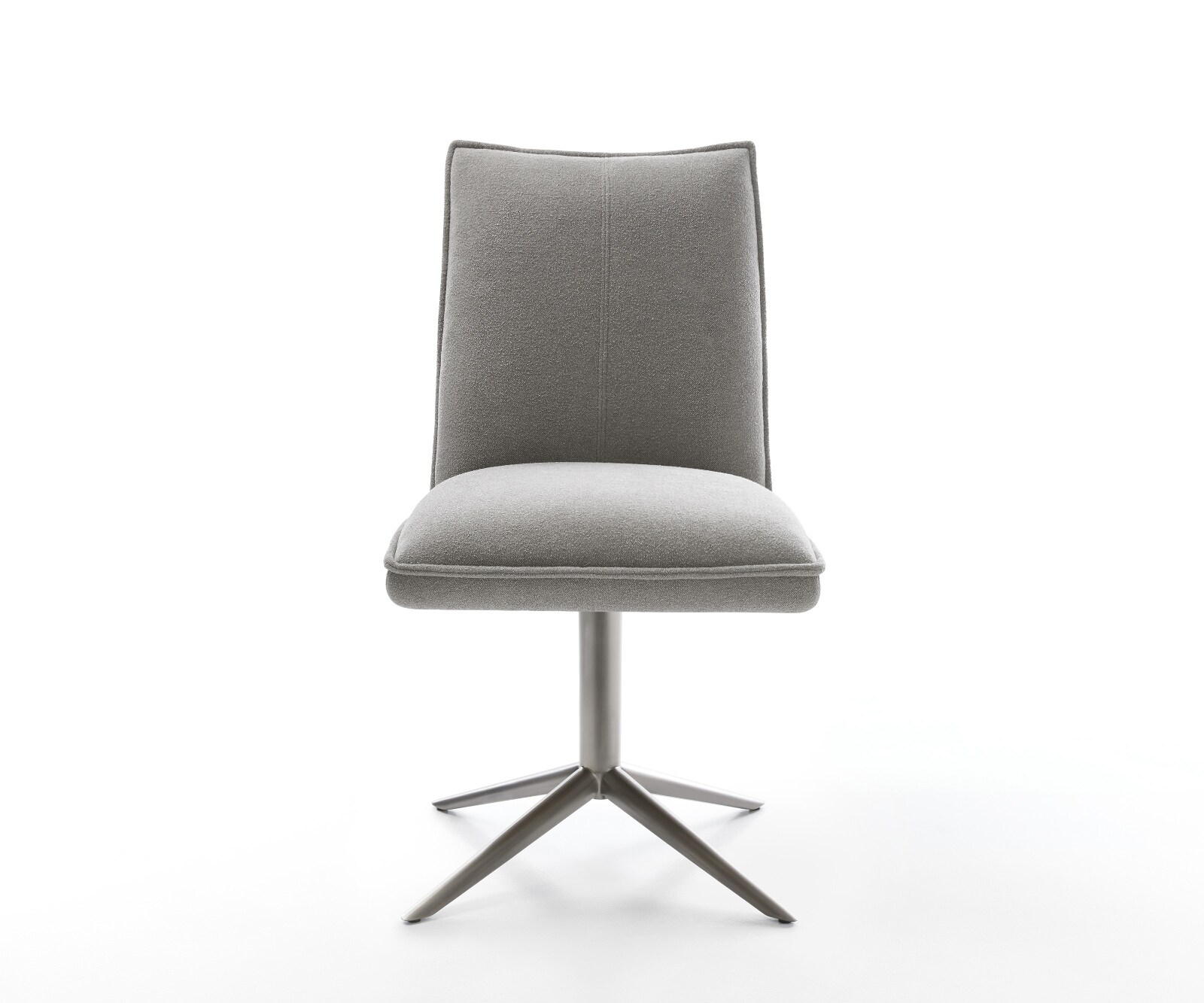 Въртящ се стол Lelio-Flex в мека сива текстурирана тъкан Графитна основа Завъртане на 360° Люлееща се функция Ядро от джобни пружини 2