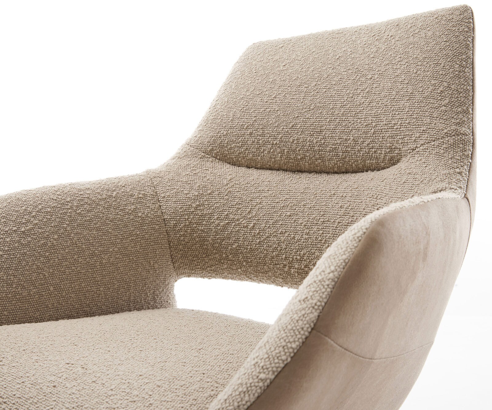 Yago-Flex конзолен стол с подлакътници материал микс кал конзолен стол плосък бял 4