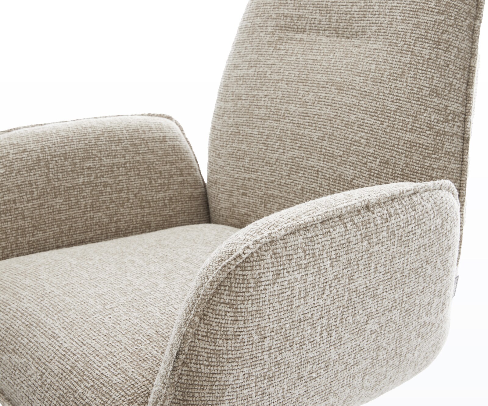 Стол с конзола Zoa-Flex Тъкан Soft Beige Стол с конзола плосък Ядро от джобни пружини от неръждаема стомана 4